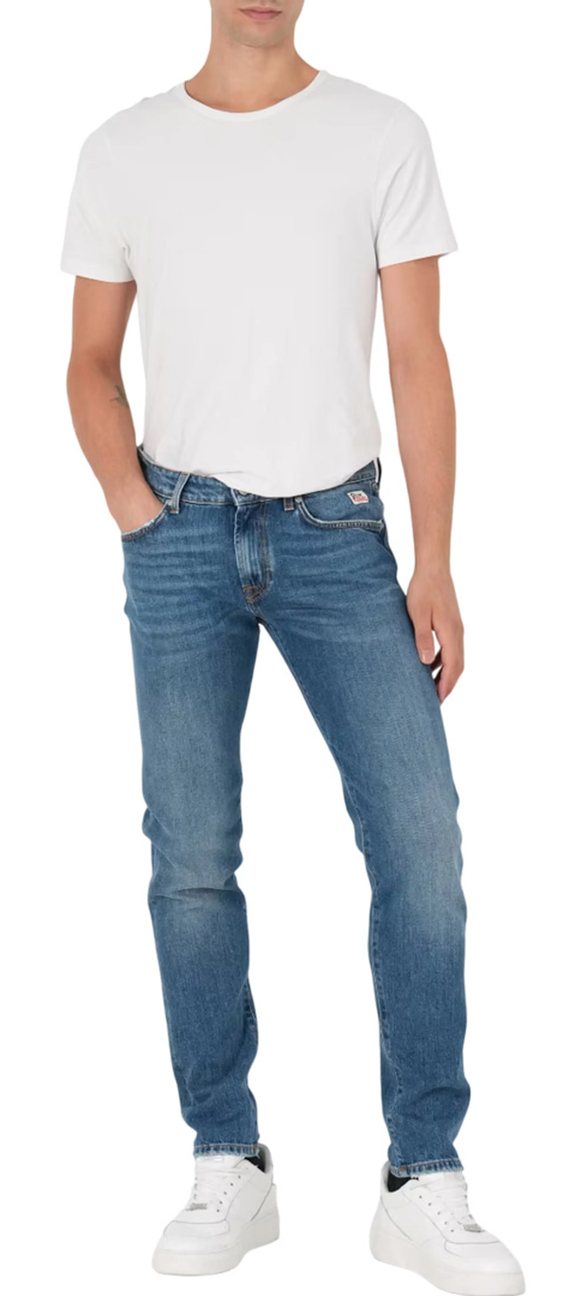 Roy Rogers Jeans Slim Leland Denim Chiaro Rru075D6452982 157887