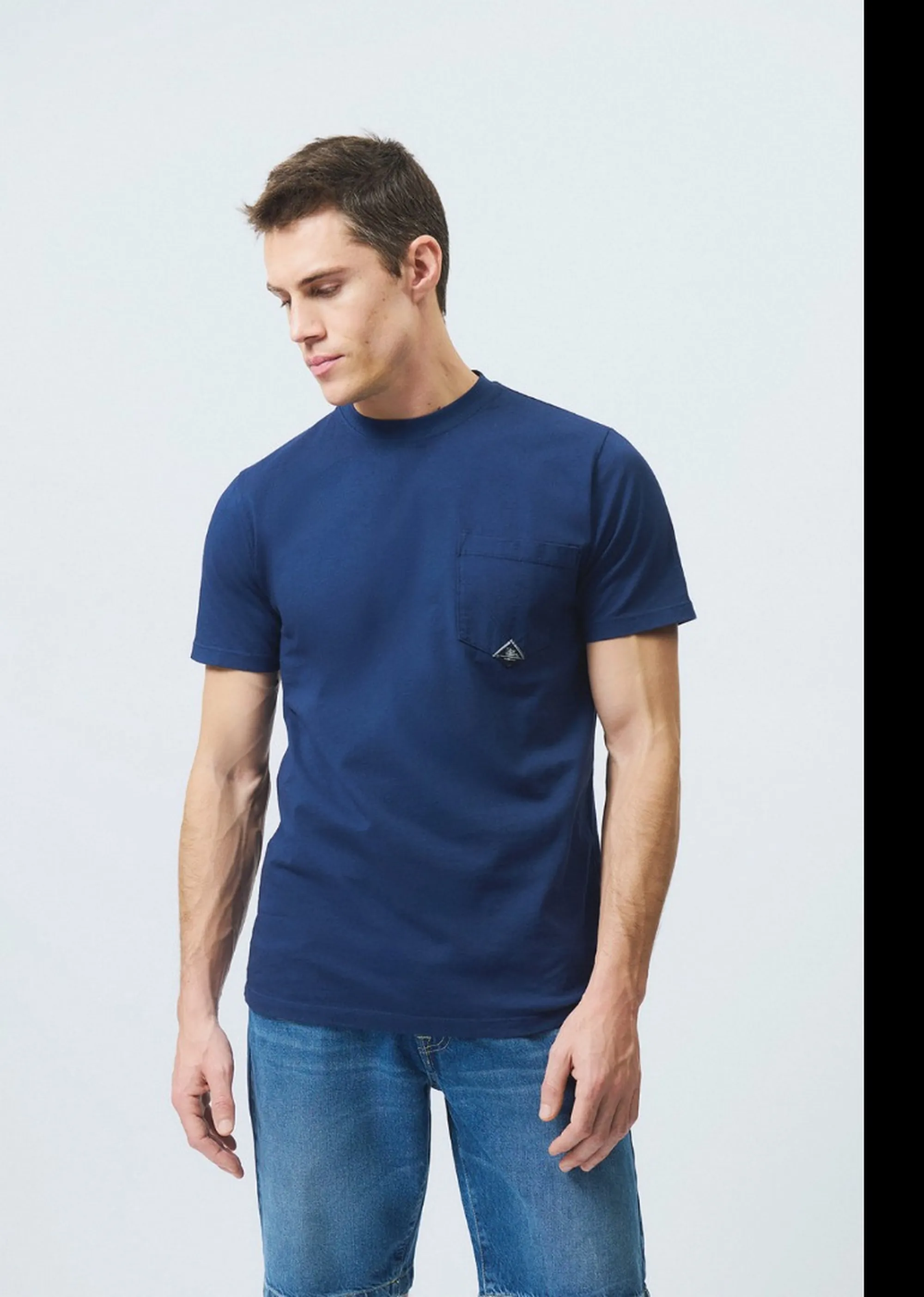 Roy Rogers B'T-Shirt Pocket In Jersey' Denim Rru634Ca160111 175867