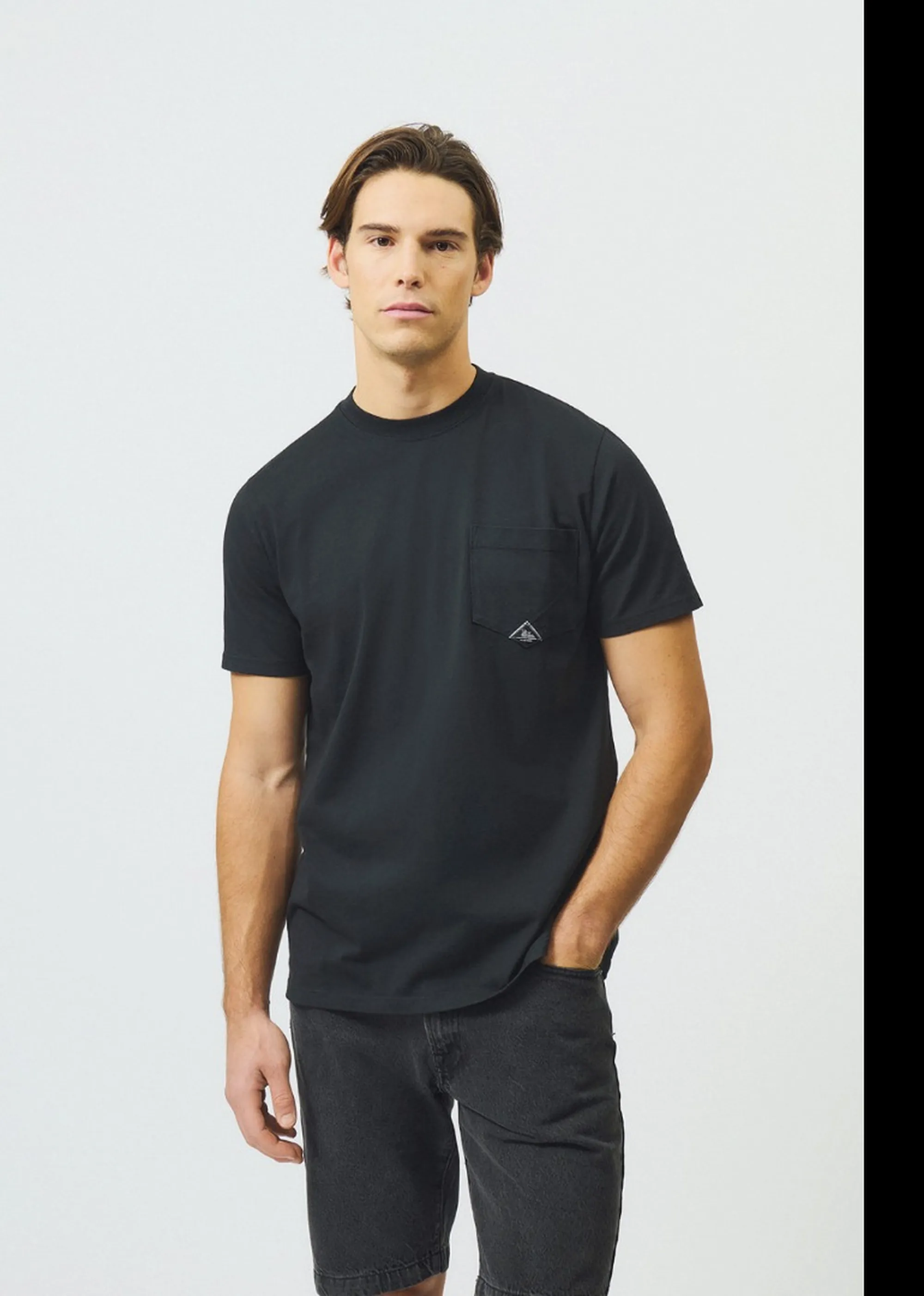 Roy Rogers B'T-Shirt Pocket In Jersey' Black Rru634Ca160111 175873