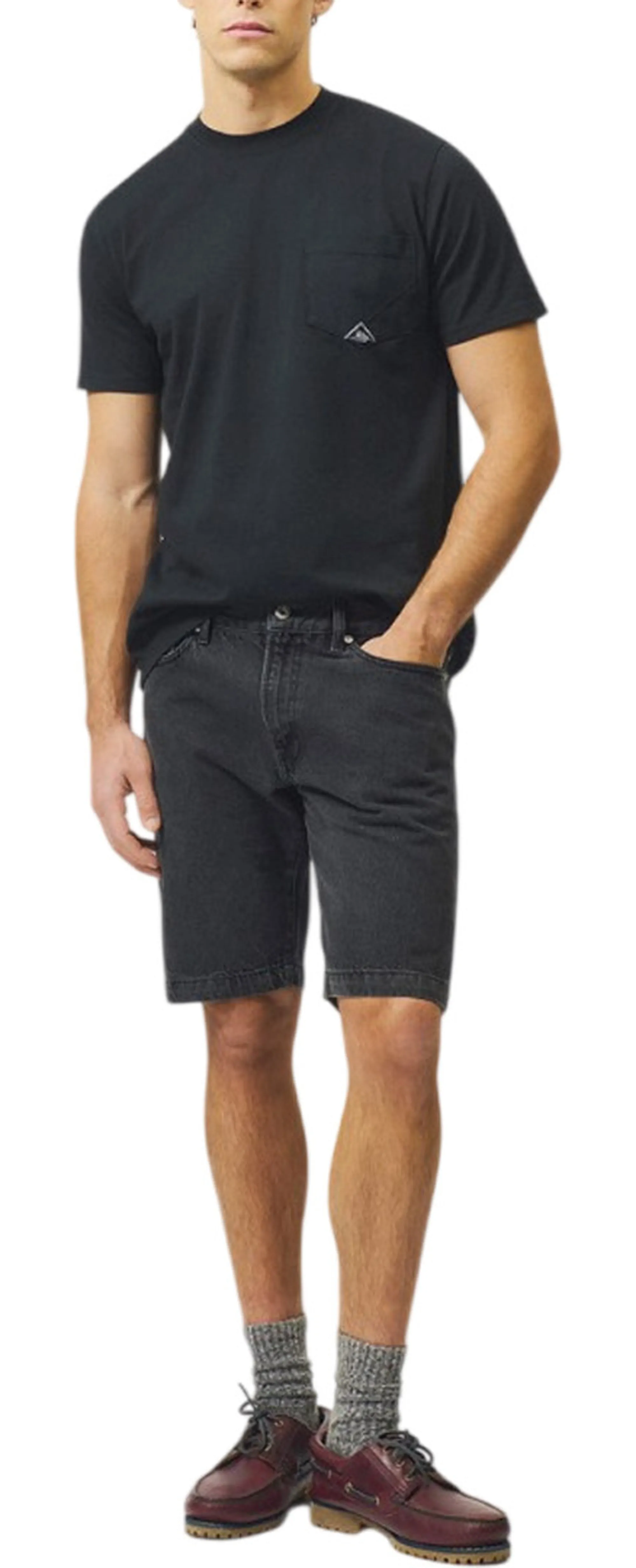 Roy Rogers B'T-Shirt Pocket In Jersey' Black Rru634Ca160111 179554