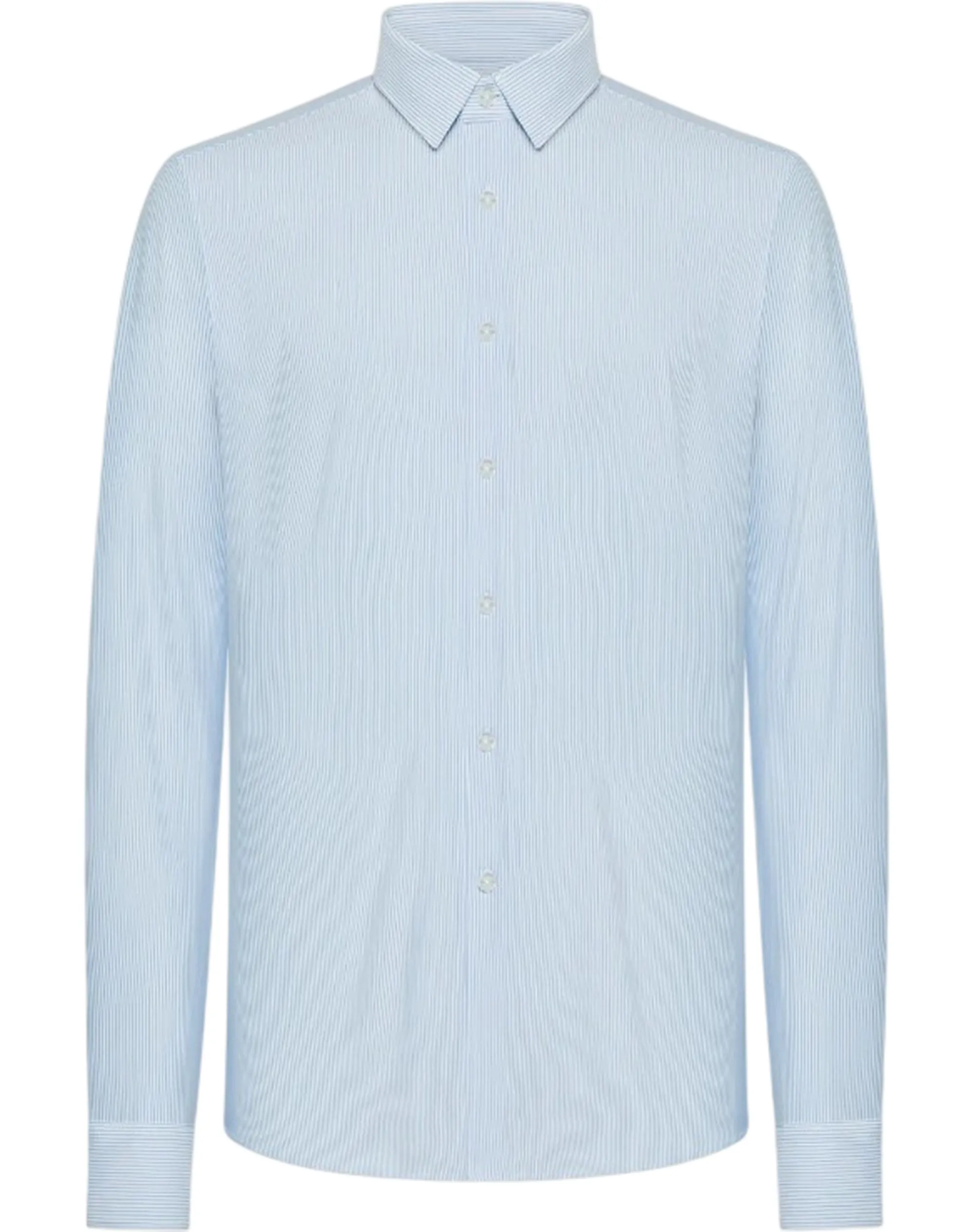 Rrd B'Camicia Oxford Jacquard Stripe Open ' Celeste S26271 182029