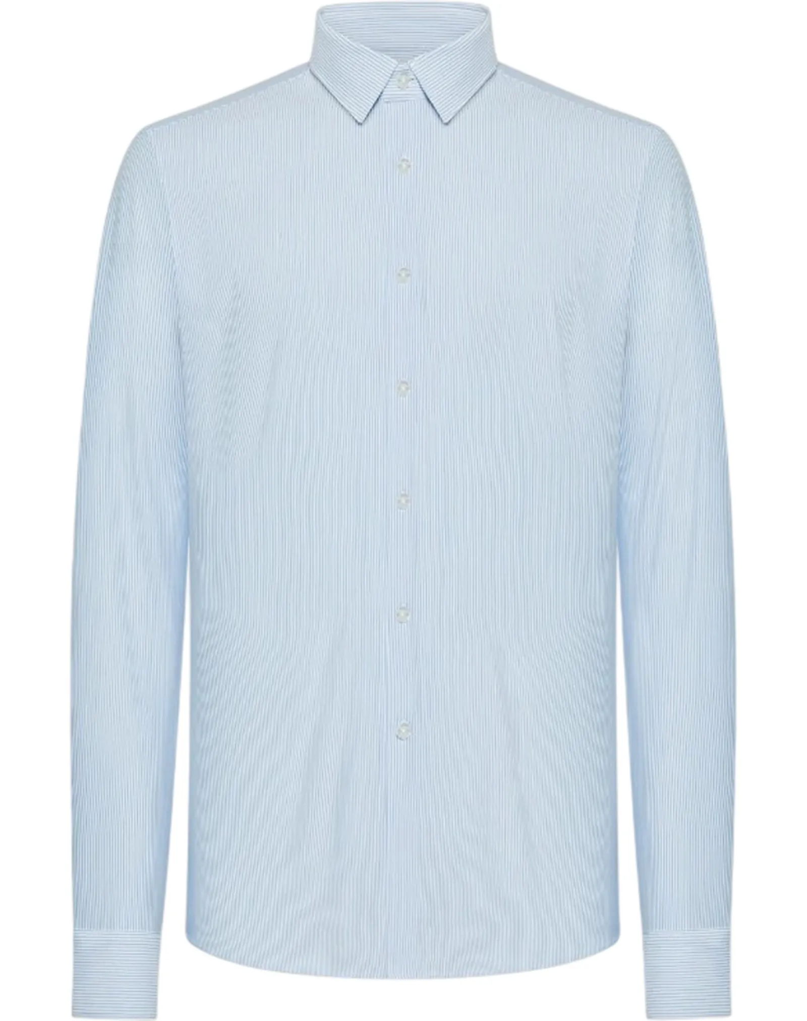 Rrd Camicia Oxford Jacquard Stripe Open Celeste S26271 182029