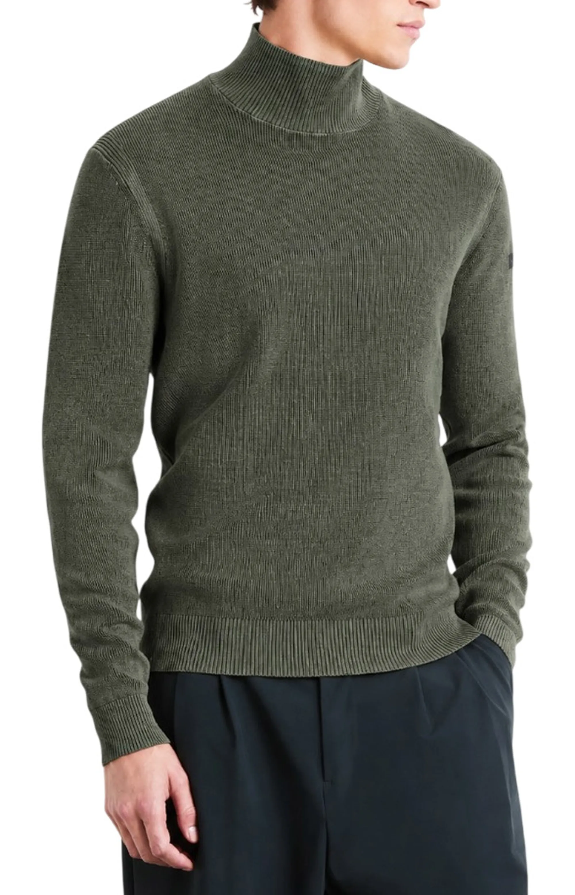 Rrd B'Cotton Techno Wash Turtleneck Turtleneck' Forest Green W26150 191714