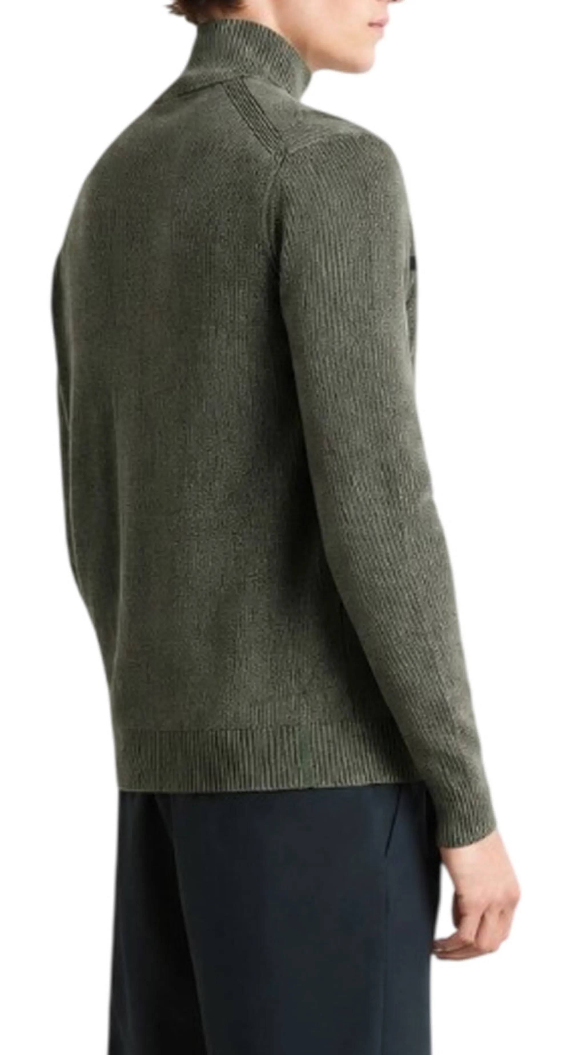 Rrd B'Cotton Techno Wash Turtleneck Turtleneck' Forest Green W26150 191715