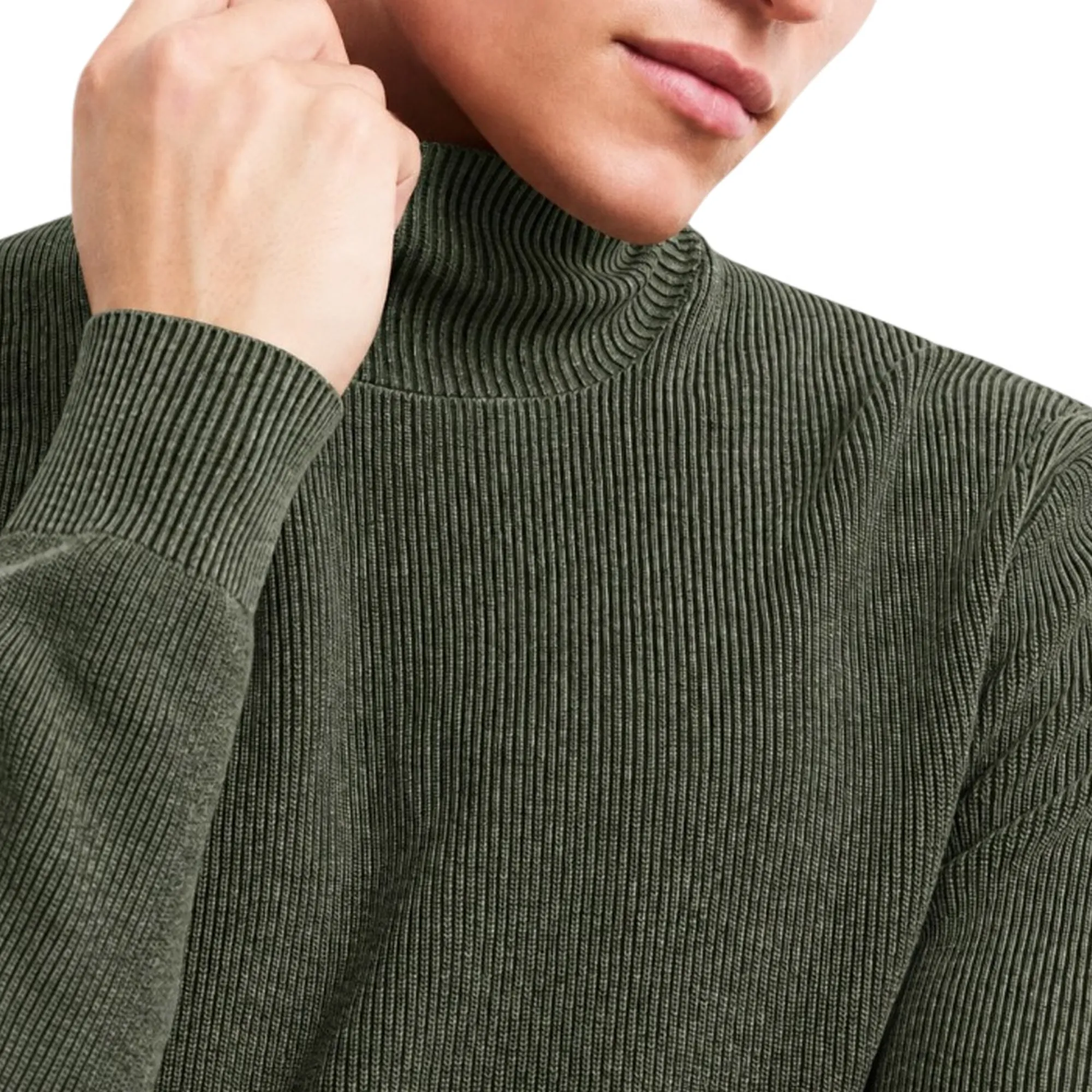 Rrd B'Cotton Techno Wash Turtleneck Turtleneck' Forest Green W26150 191717