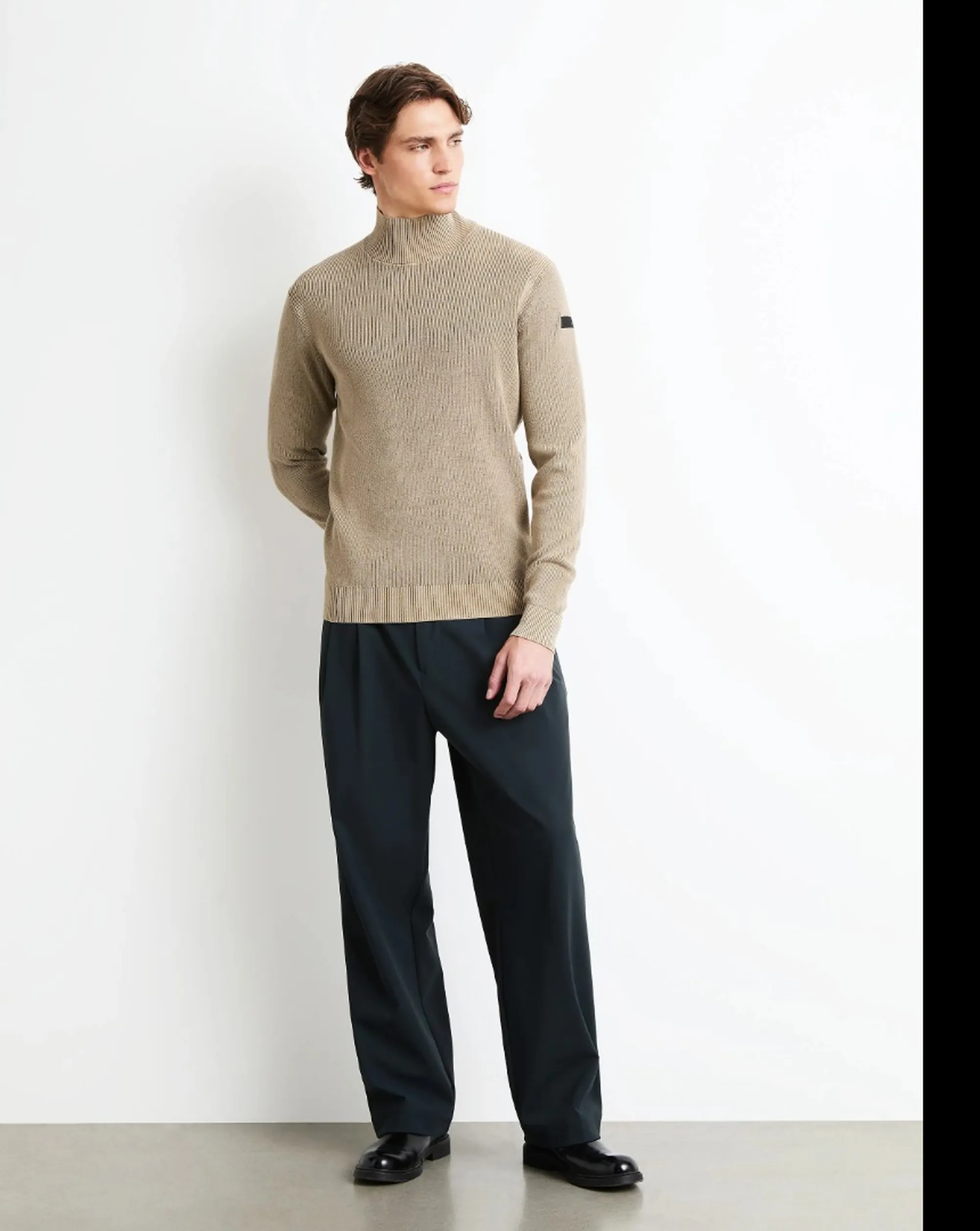 Rrd Dolcevita Cotton Techno Wash Turtleneck Sandal W26150 191626