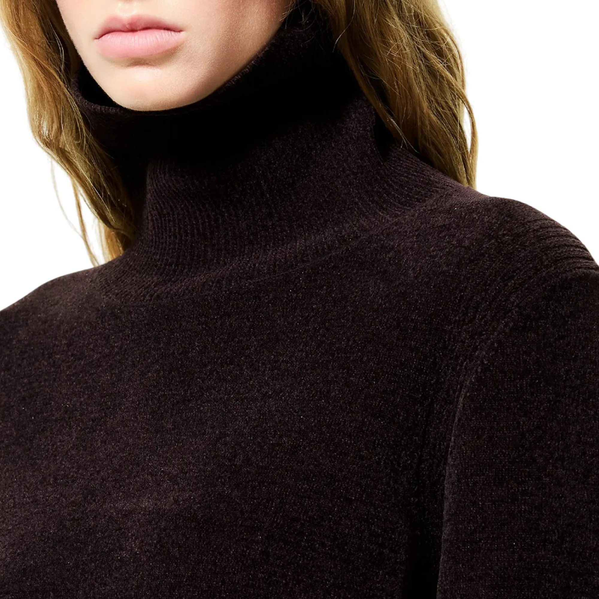 Rrd B'Velvet Vent Turtleneck' Bordeaux W25631 157414