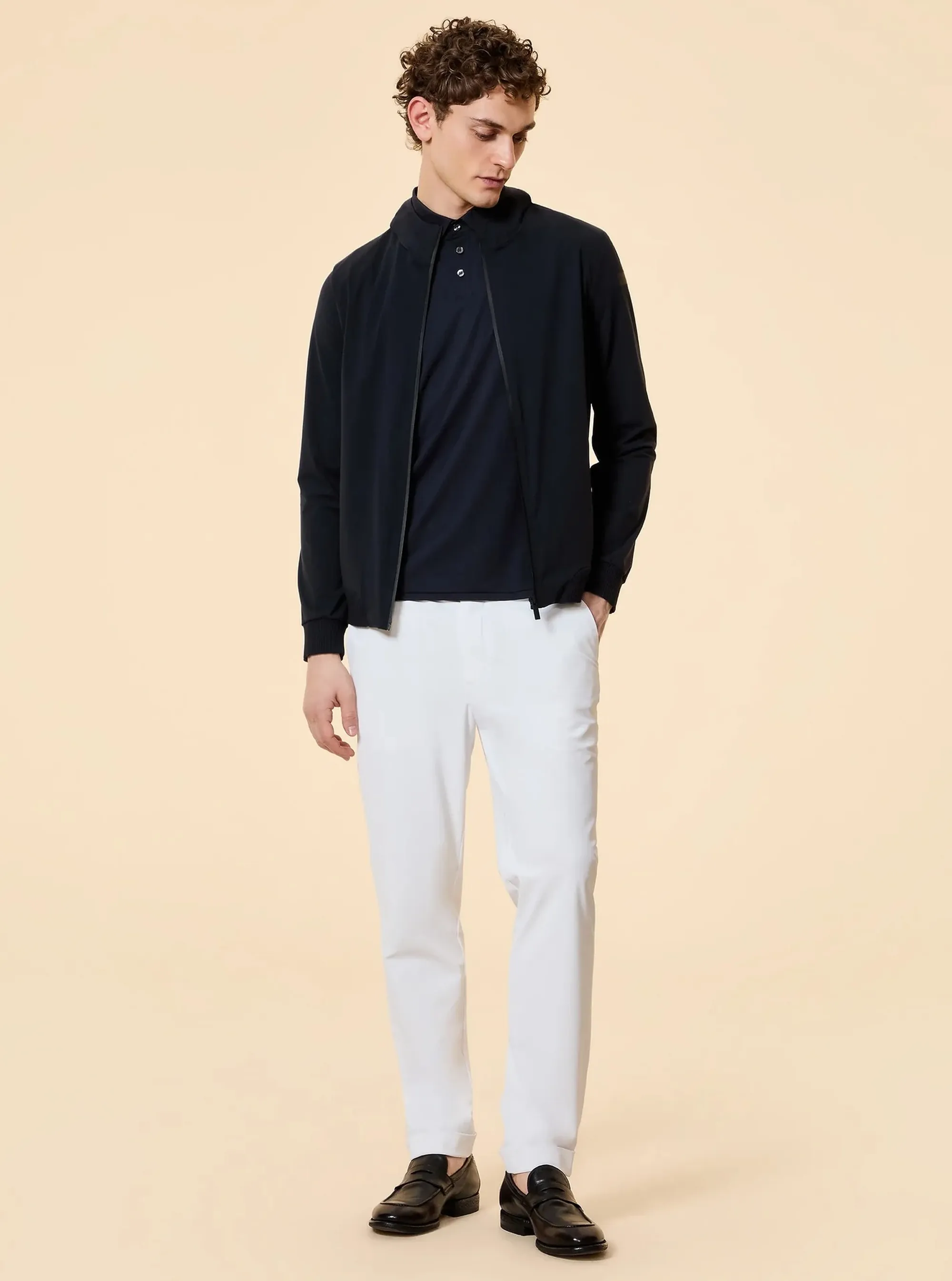 Rrd B'Surflex Soft Touch Hood Zip Fleece' Blue Black S26156 174001