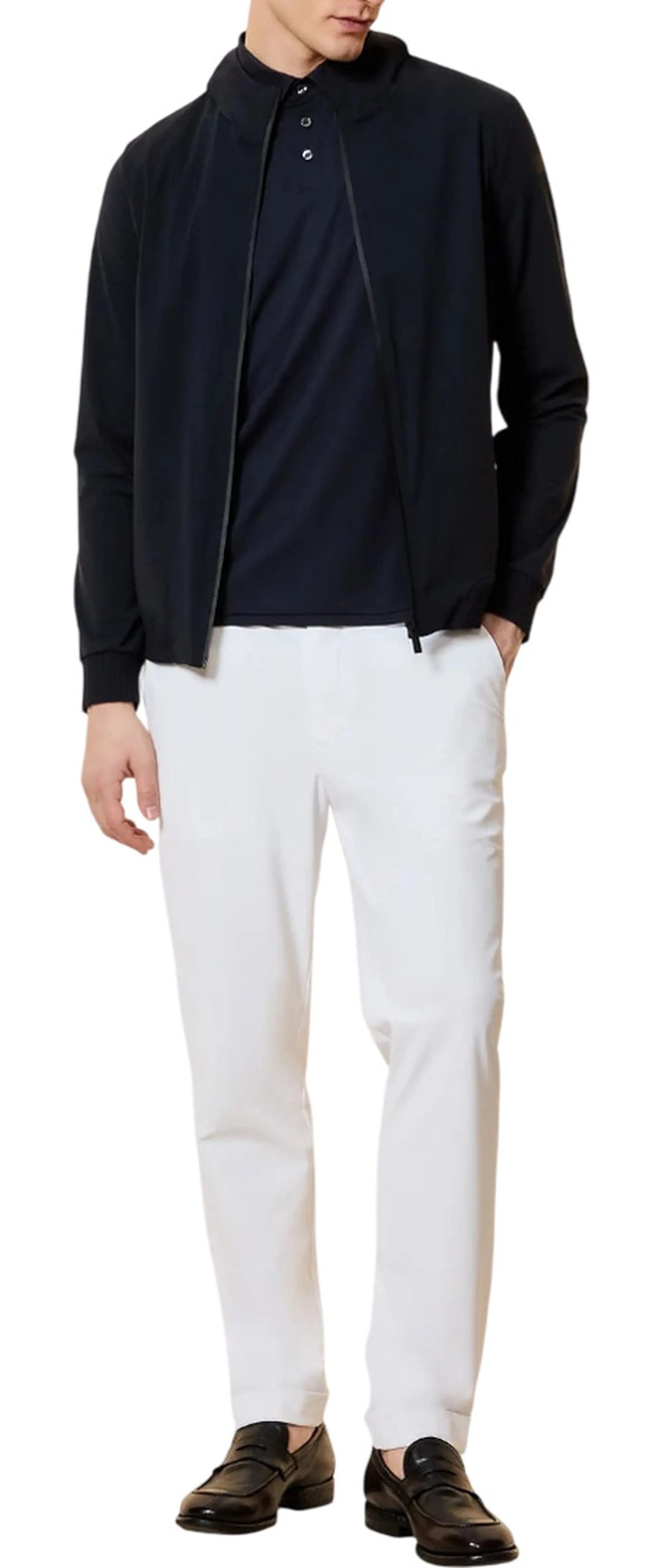 Rrd B'Surflex Soft Touch Hood Zip Fleece' Blue Black S26156 174249