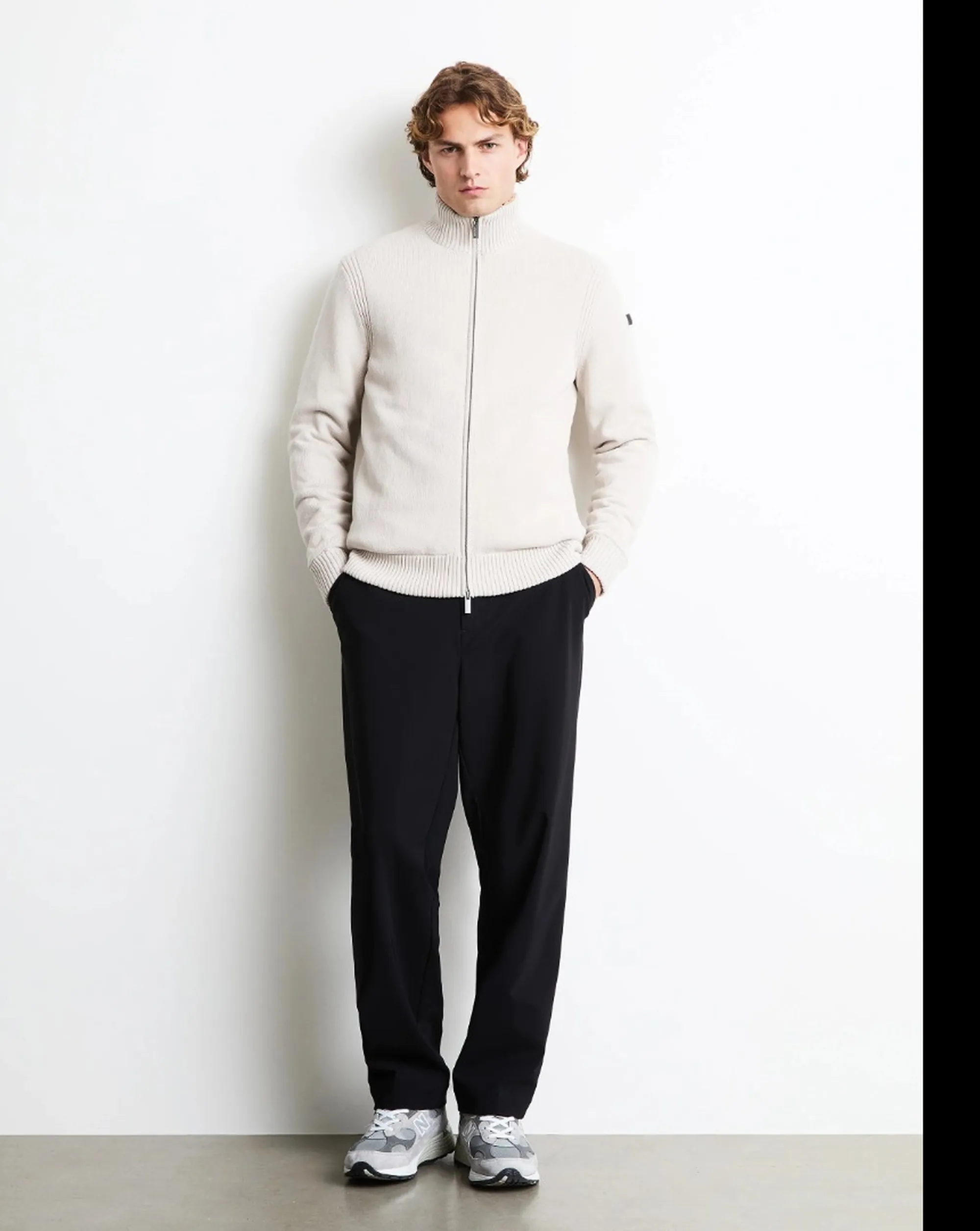 Rrd Giubbino Cotton Plain Velvet Rib Full Zip Soft Ice W26142 191622