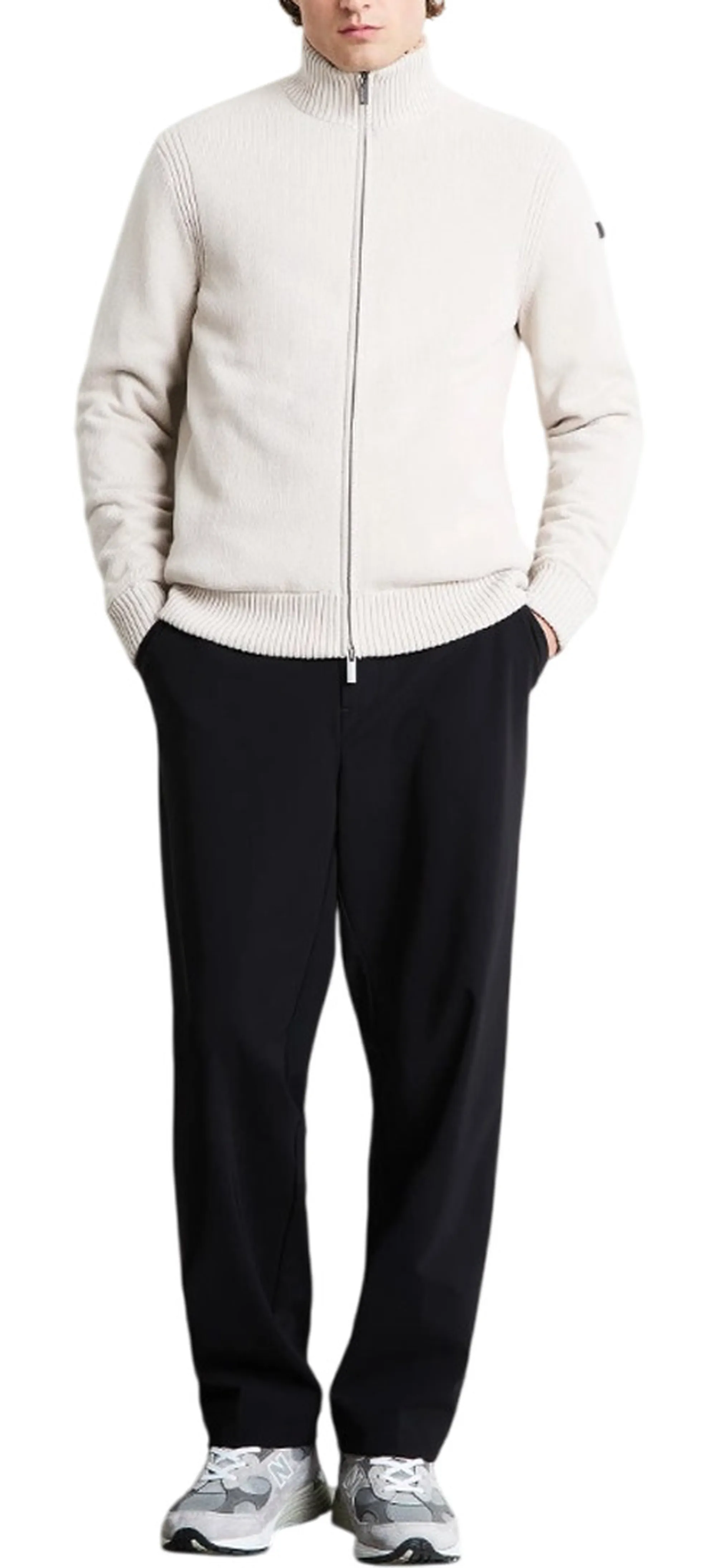 Rrd Giubbino Cotton Plain Velvet Rib Full Zip Soft Ice W26142 192425