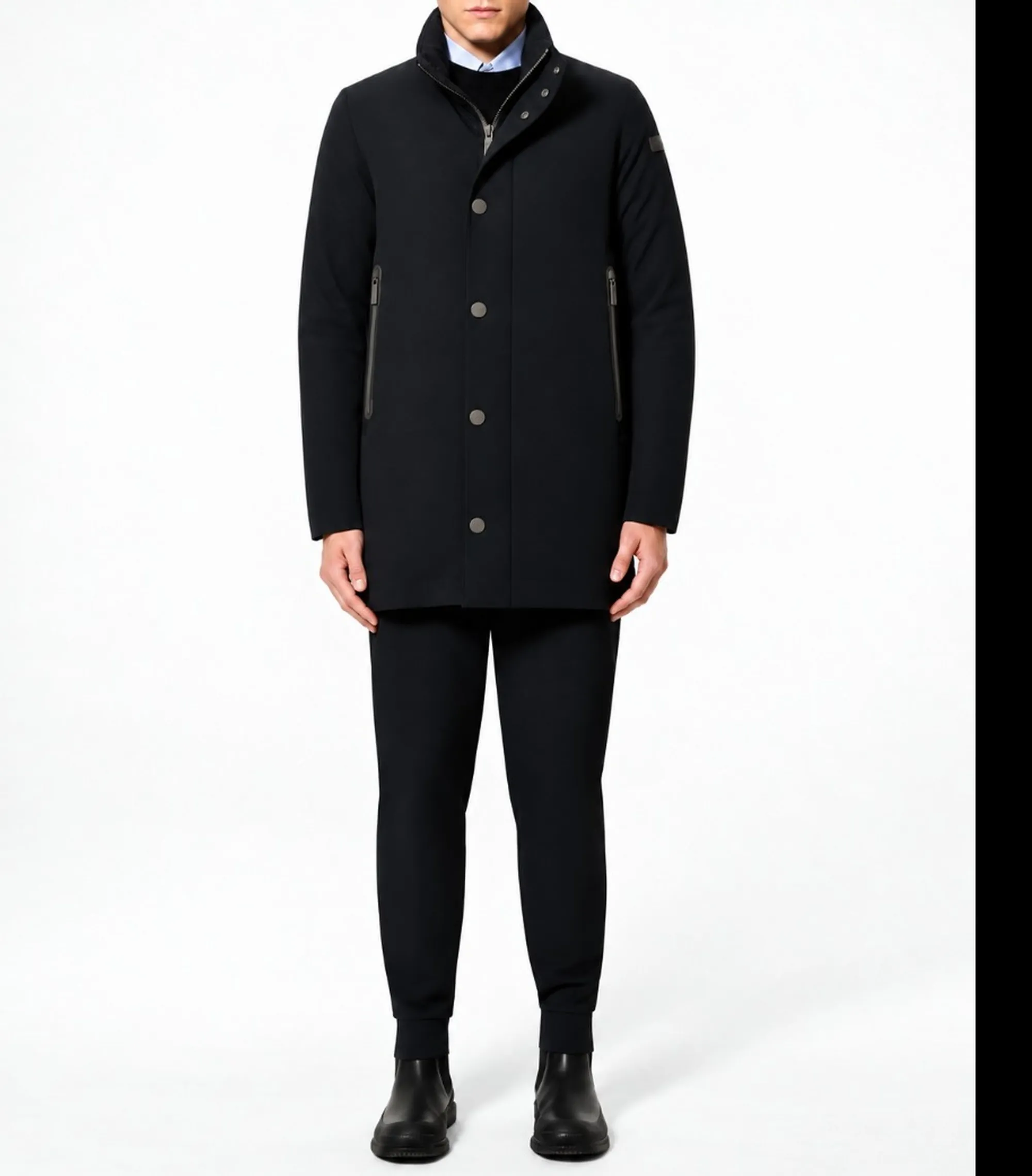 Rrd B'Montecristo Floating Raincoat Jacket' Blue Black W26060 200351