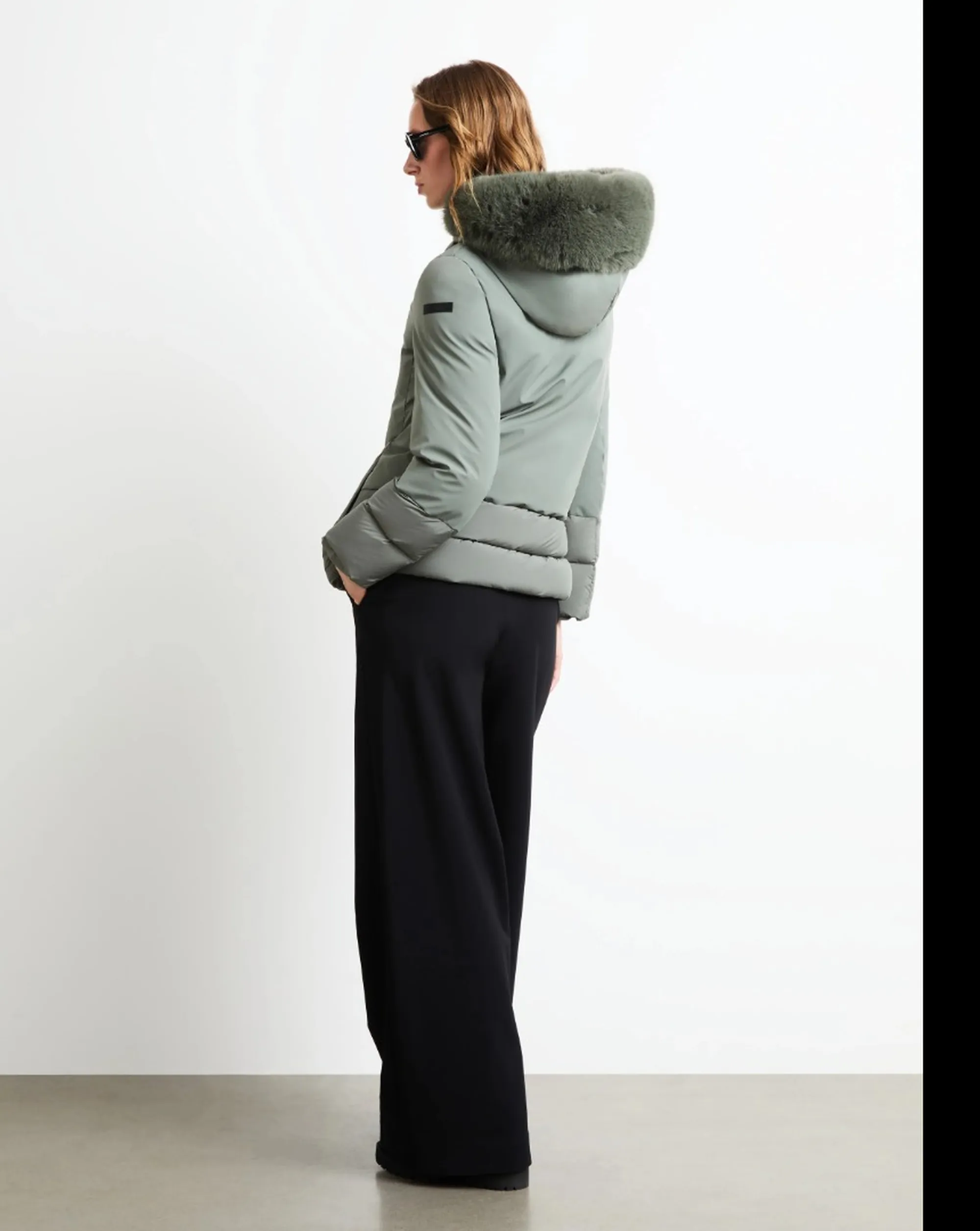 Rrd B'Montecristo Hybrid Hood Fur Jacket' Fern W26509F 198638
