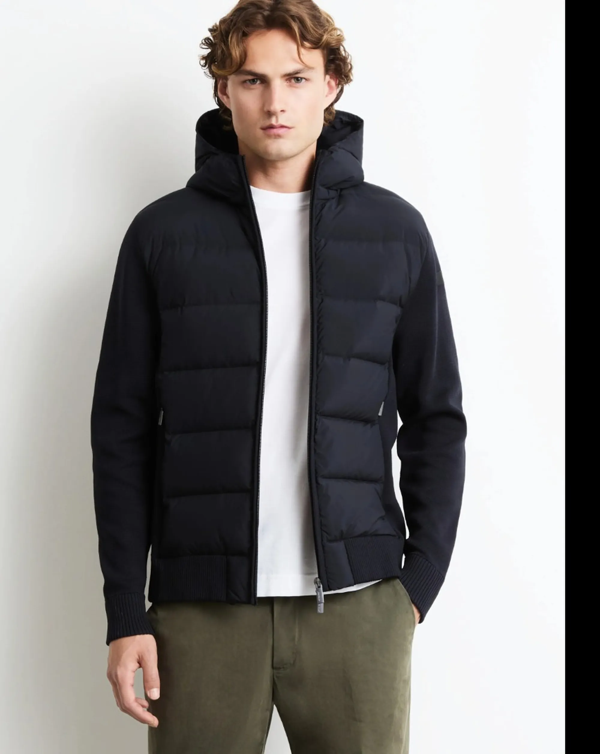 Rrd B'New Amos Cotton Hybrid Duck Jacket' Blue Black W26126 190436