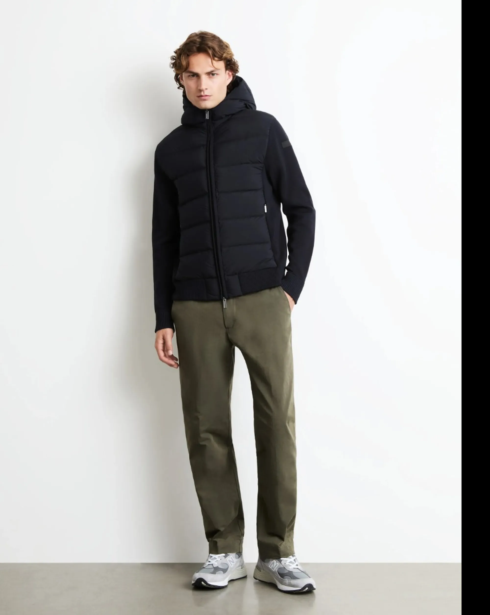 Rrd B'New Amos Cotton Hybrid Duck Jacket' Blue Black W26126 190437
