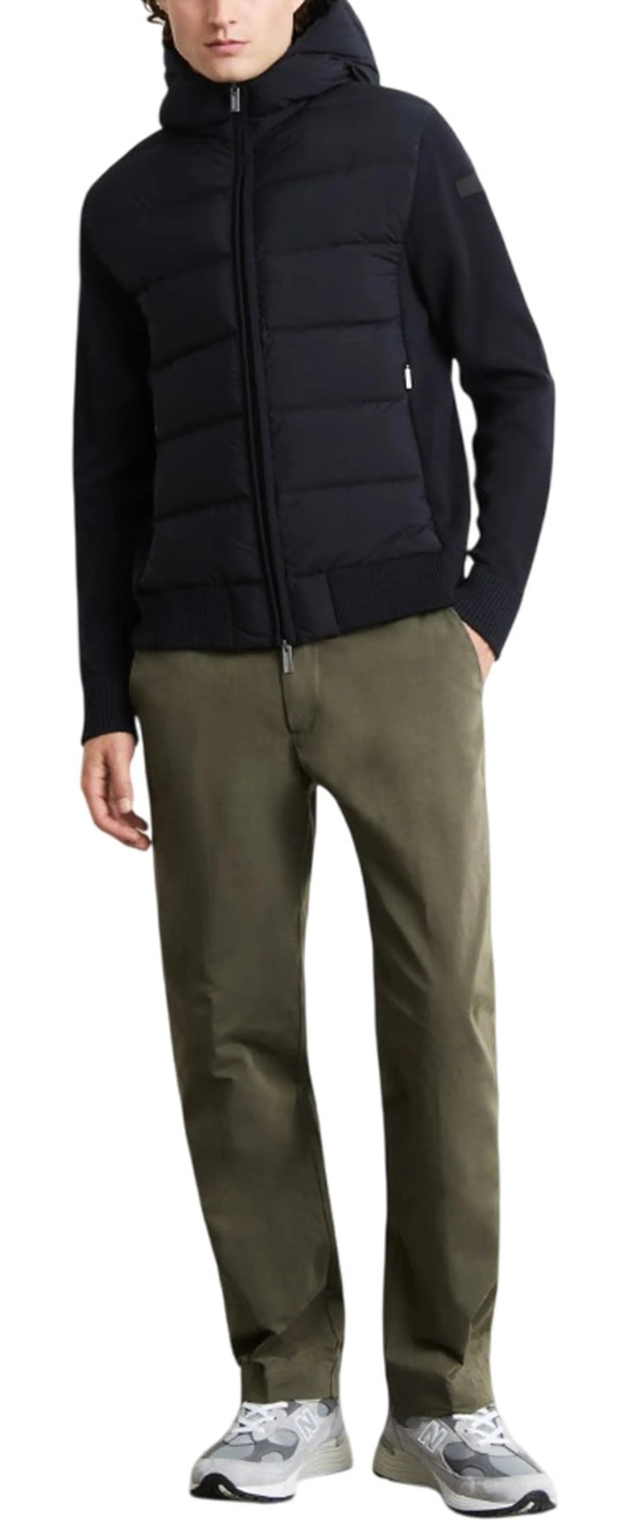 Rrd Giubbino New Amos Cotton Hybrid Duck Blue Black W26126 192389