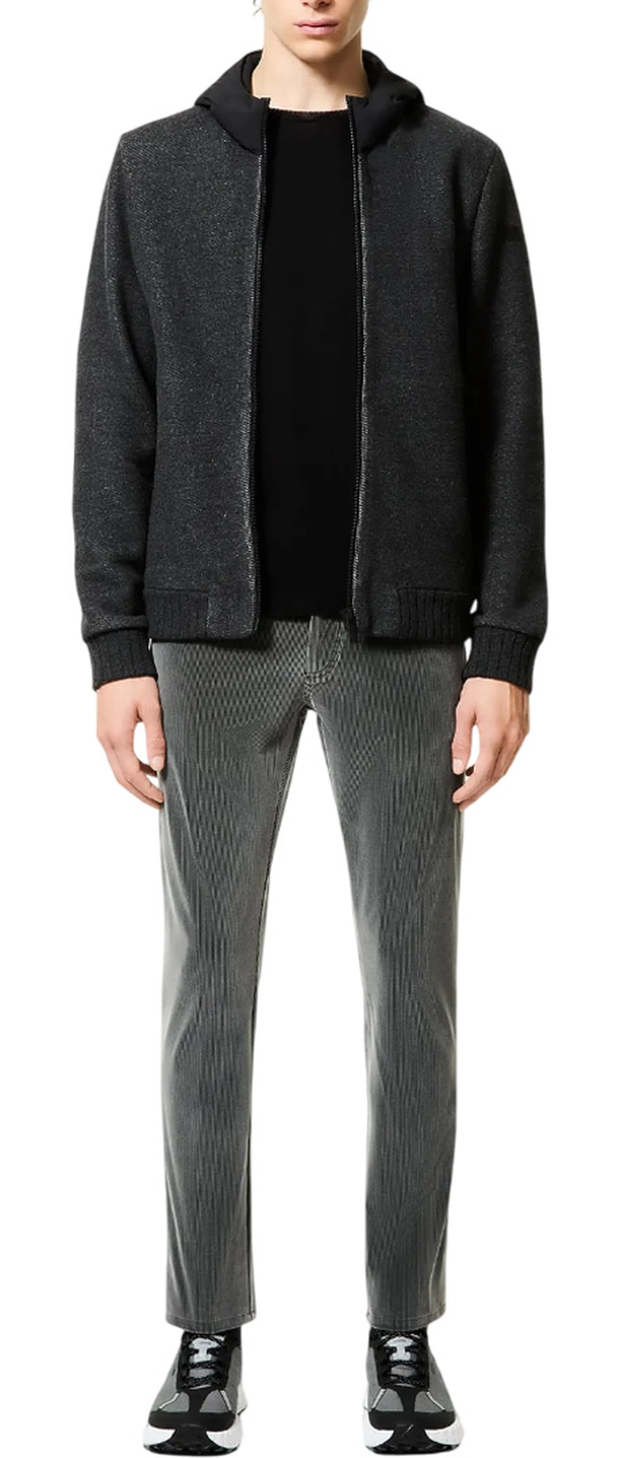 Rrd B'Giubbino Woolharrd Duck Hood Zip Soft' Black W25188 162321