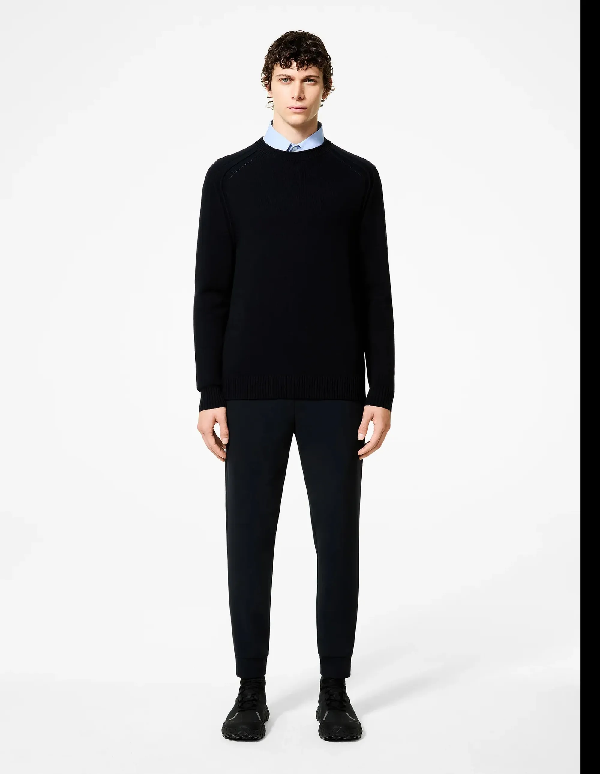 Rrd B'Cotton Plain Round Knit' Blue Black W25140 157189
