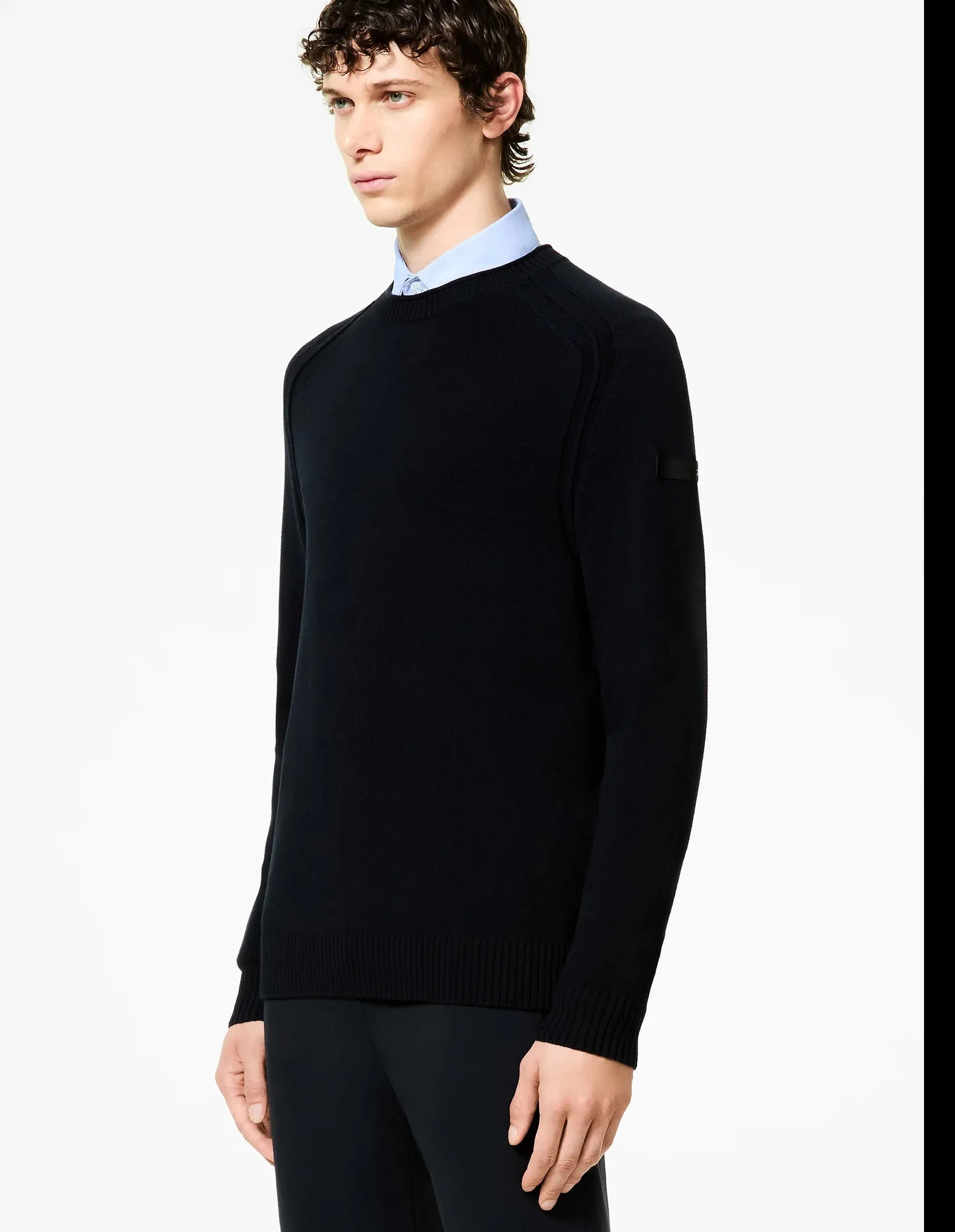 Rrd B'Cotton Plain Round Knit' Blue Black W25140 157191