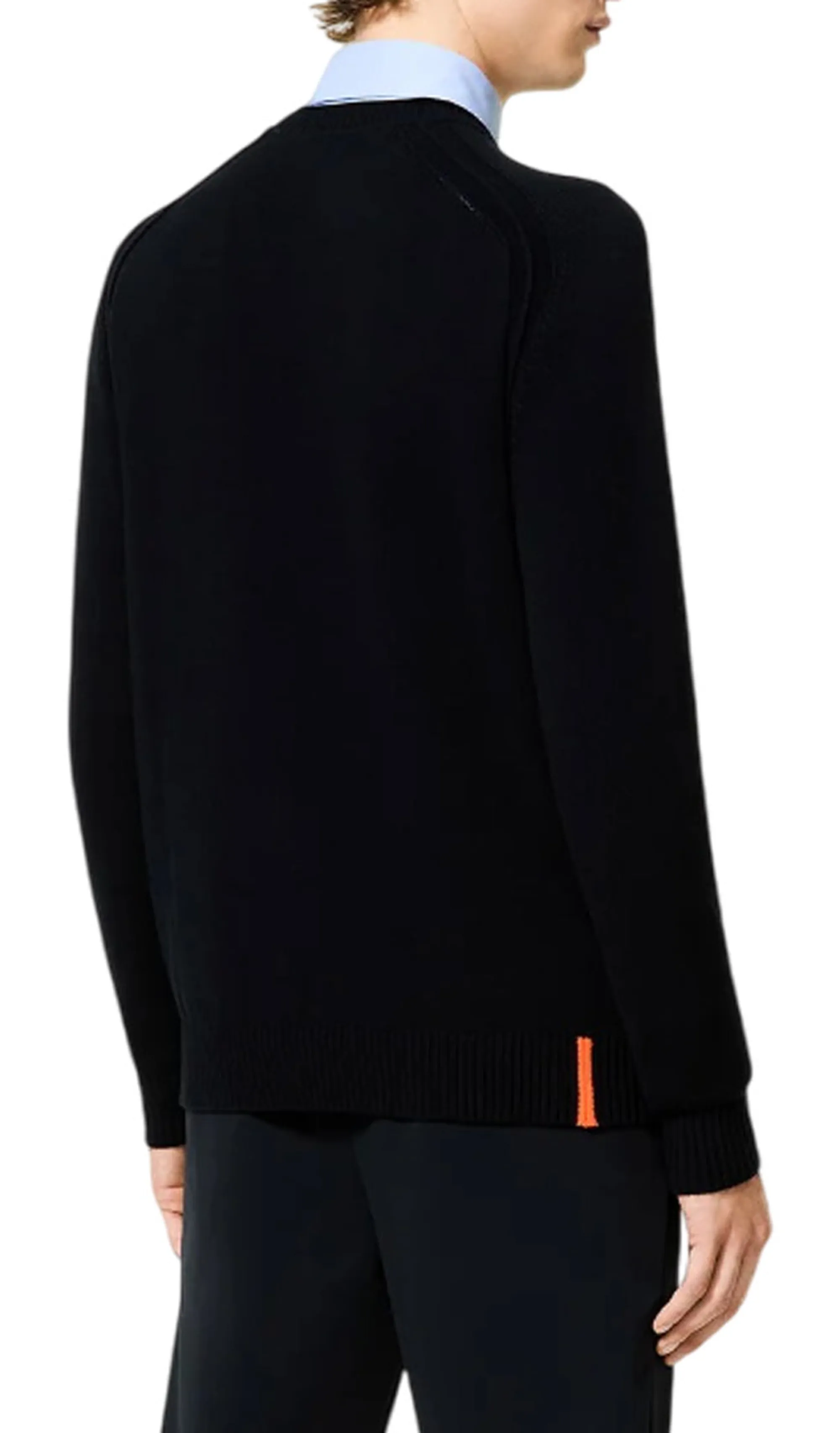 Rrd Maglia Cotton Plain Round Blue Black W25140 157738