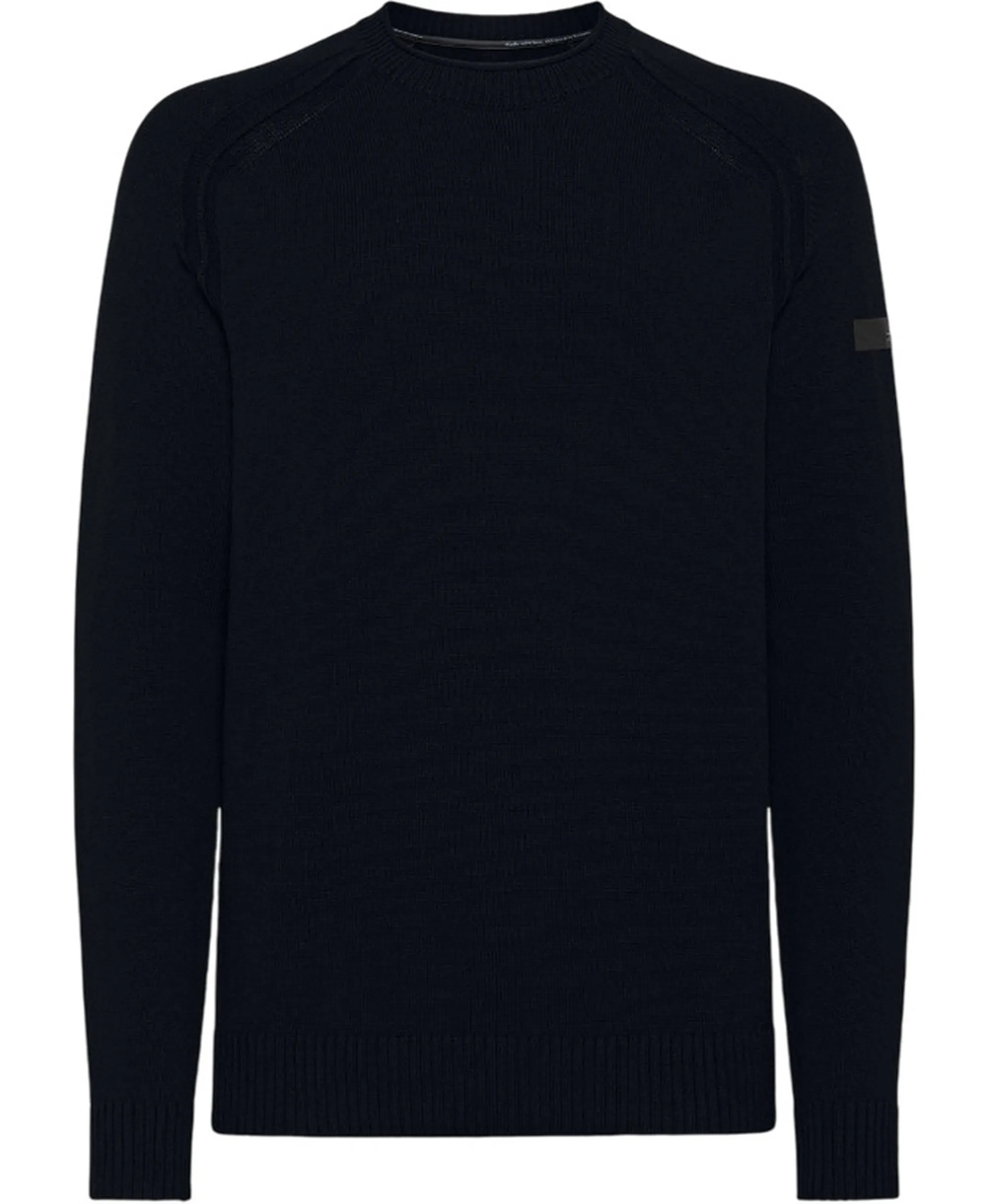 Rrd Maglia Cotton Plain Round Blue Black W25140 157741