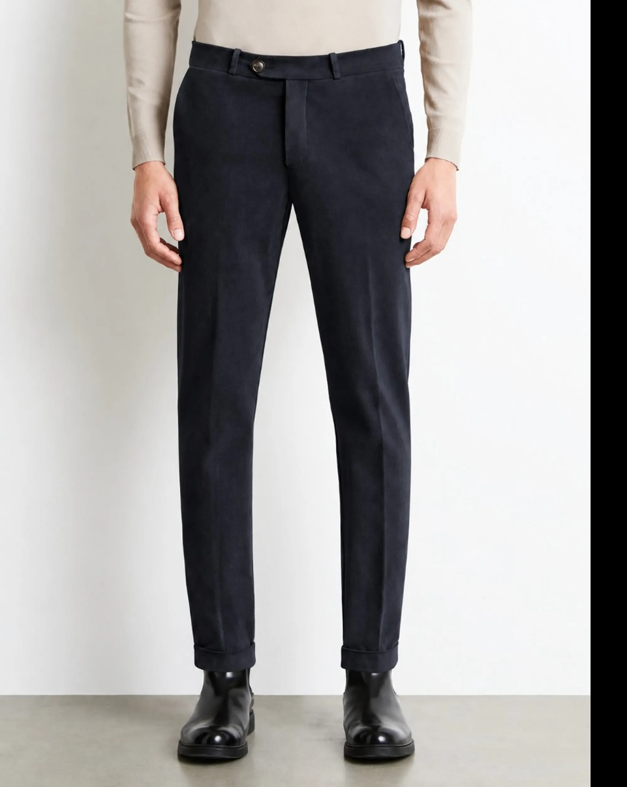 Rrd Pantalone Softwill Chino Blue Black W26238 198625
