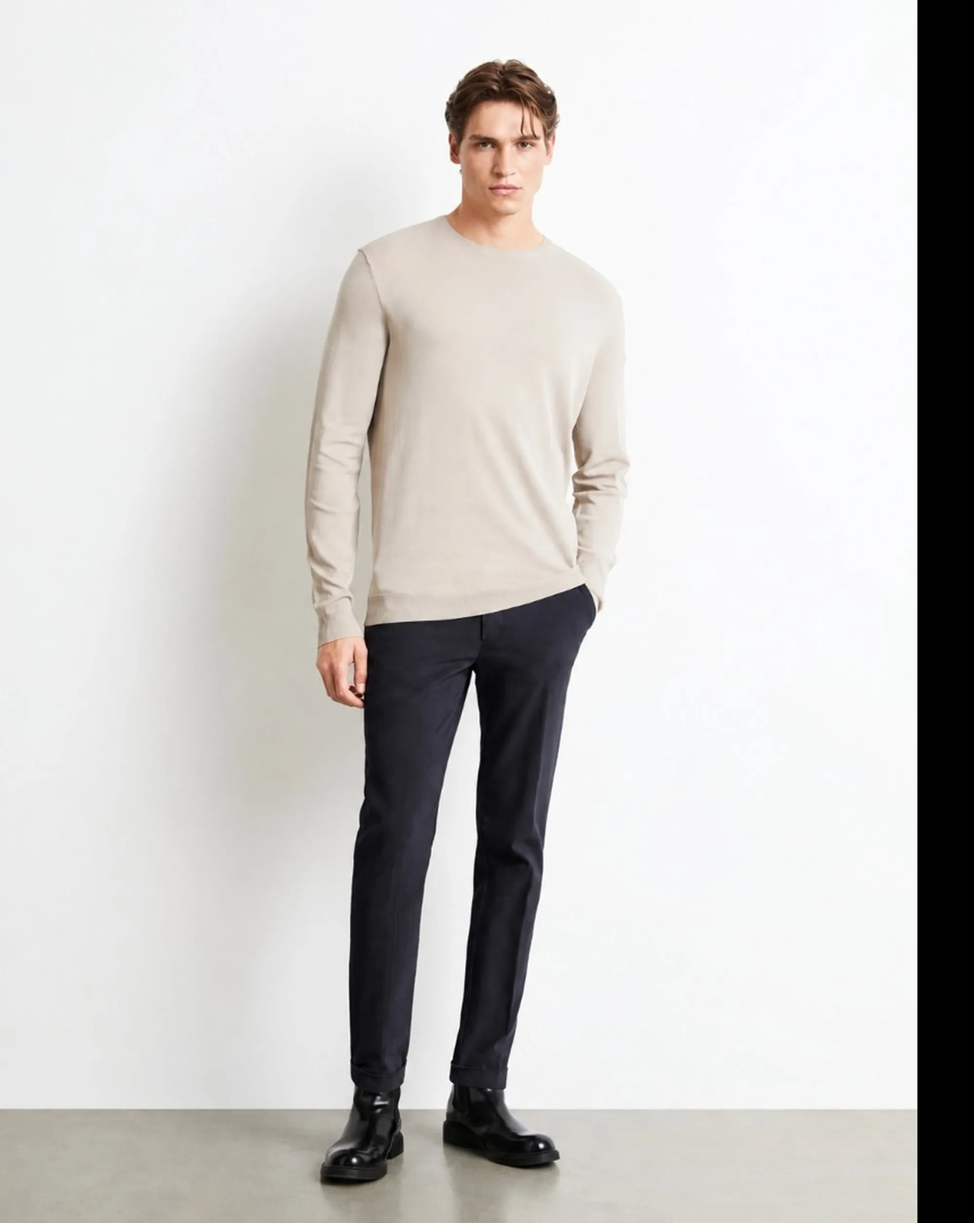 Rrd Pantalone Softwill Chino Blue Black W26238 198626