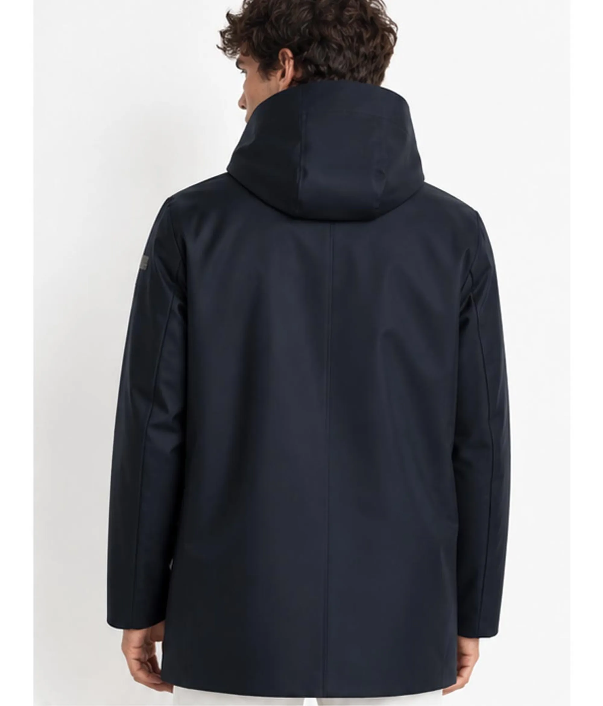 Rrd B'Double Rubber Floating Parka' Blue Black W26012 190427
