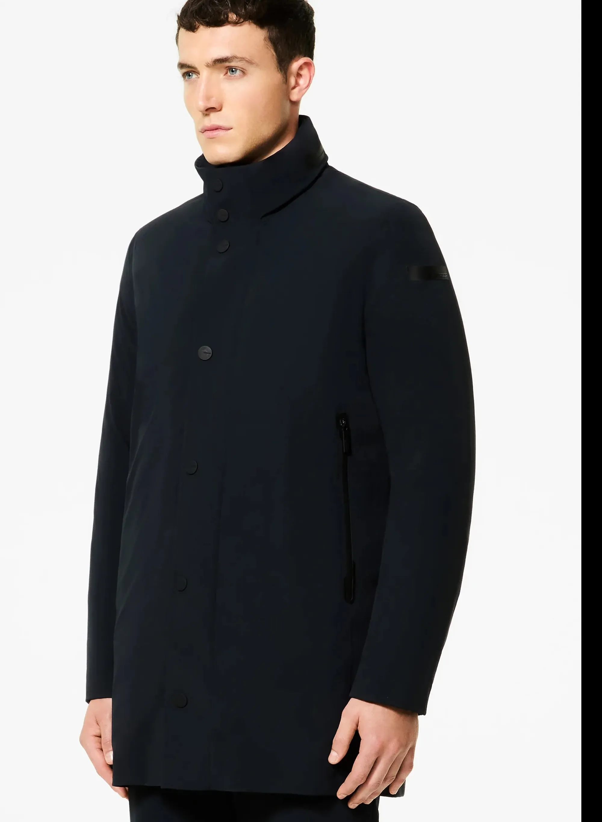 Rrd B'Parka Montecristo Floating Raincoat' Blue Black W25060 157205