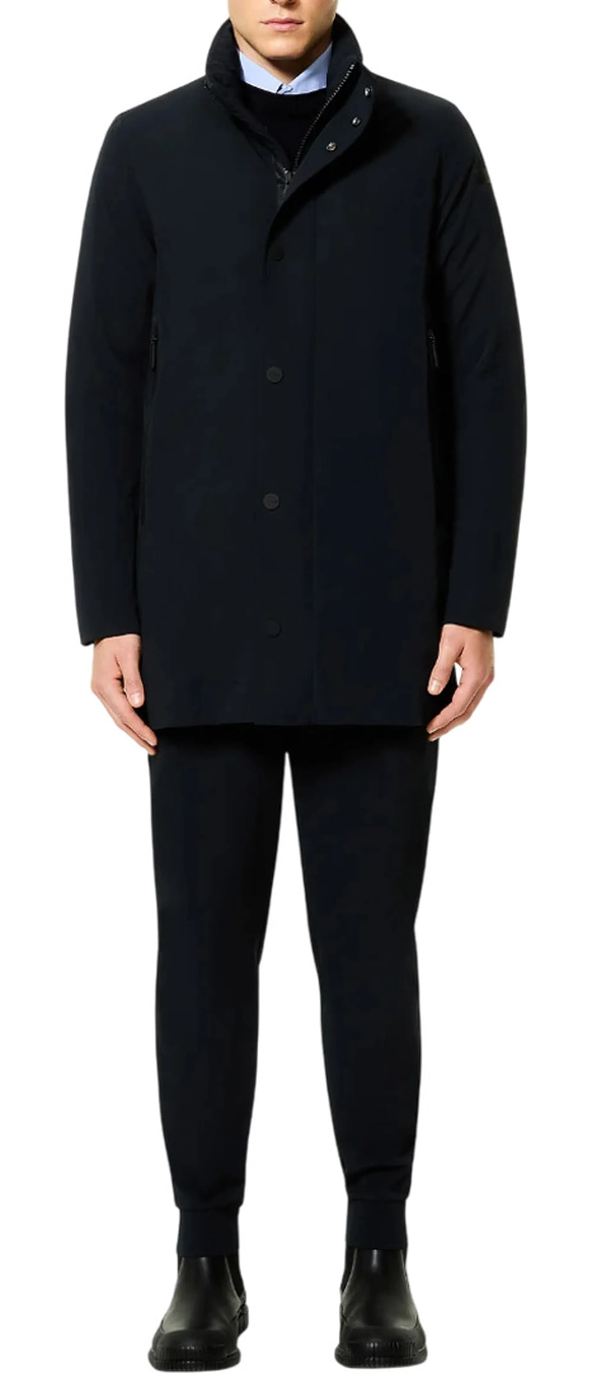 Rrd Parka Montecristo Floating Raincoat Blue Black W25060 160014