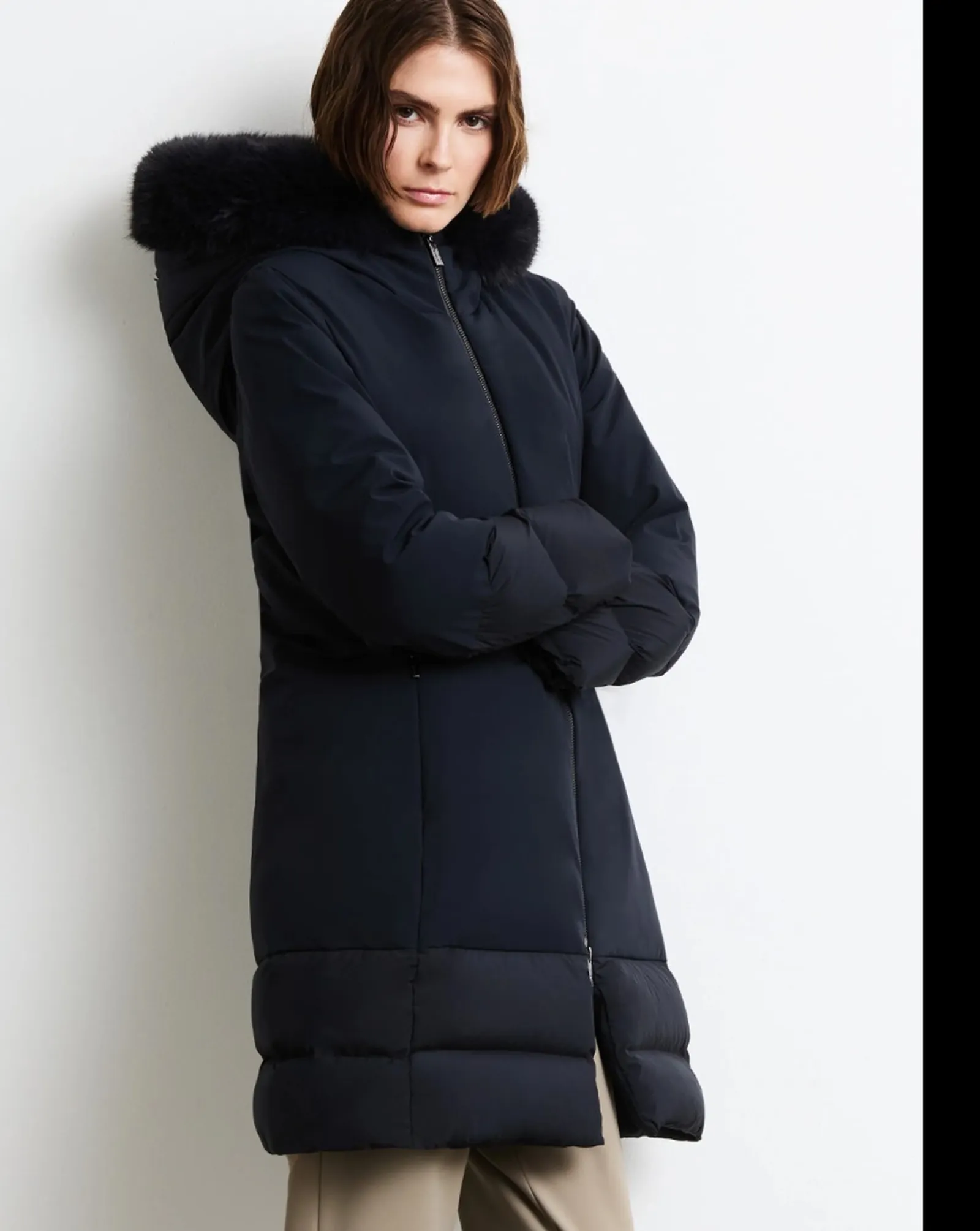 Rrd Parka Montecristo Hybrid Long Fur Blue Black W26507F 198588