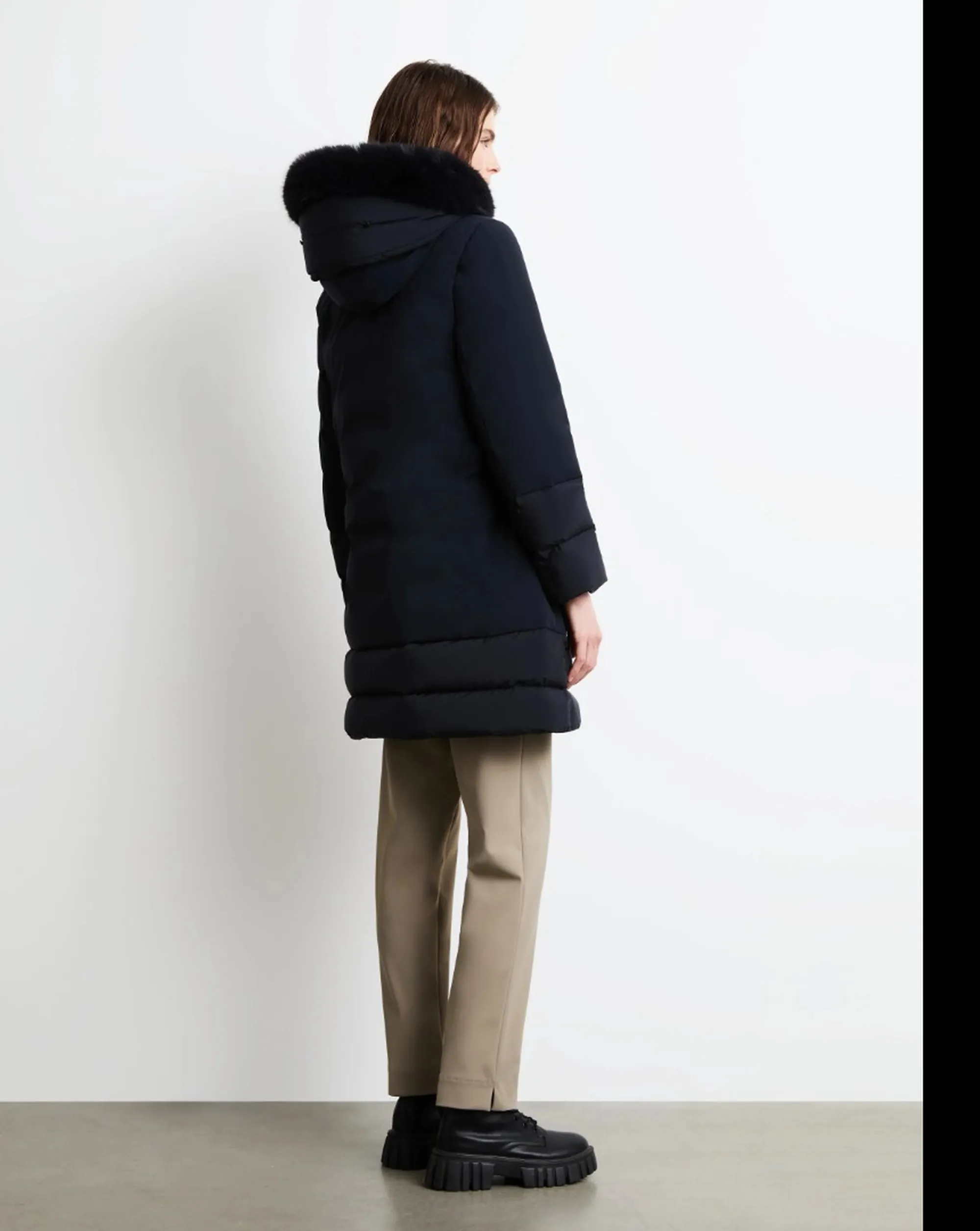 Rrd B'Parka Montecristo Hybrid Long Fur' Blue Black W26507F 198591