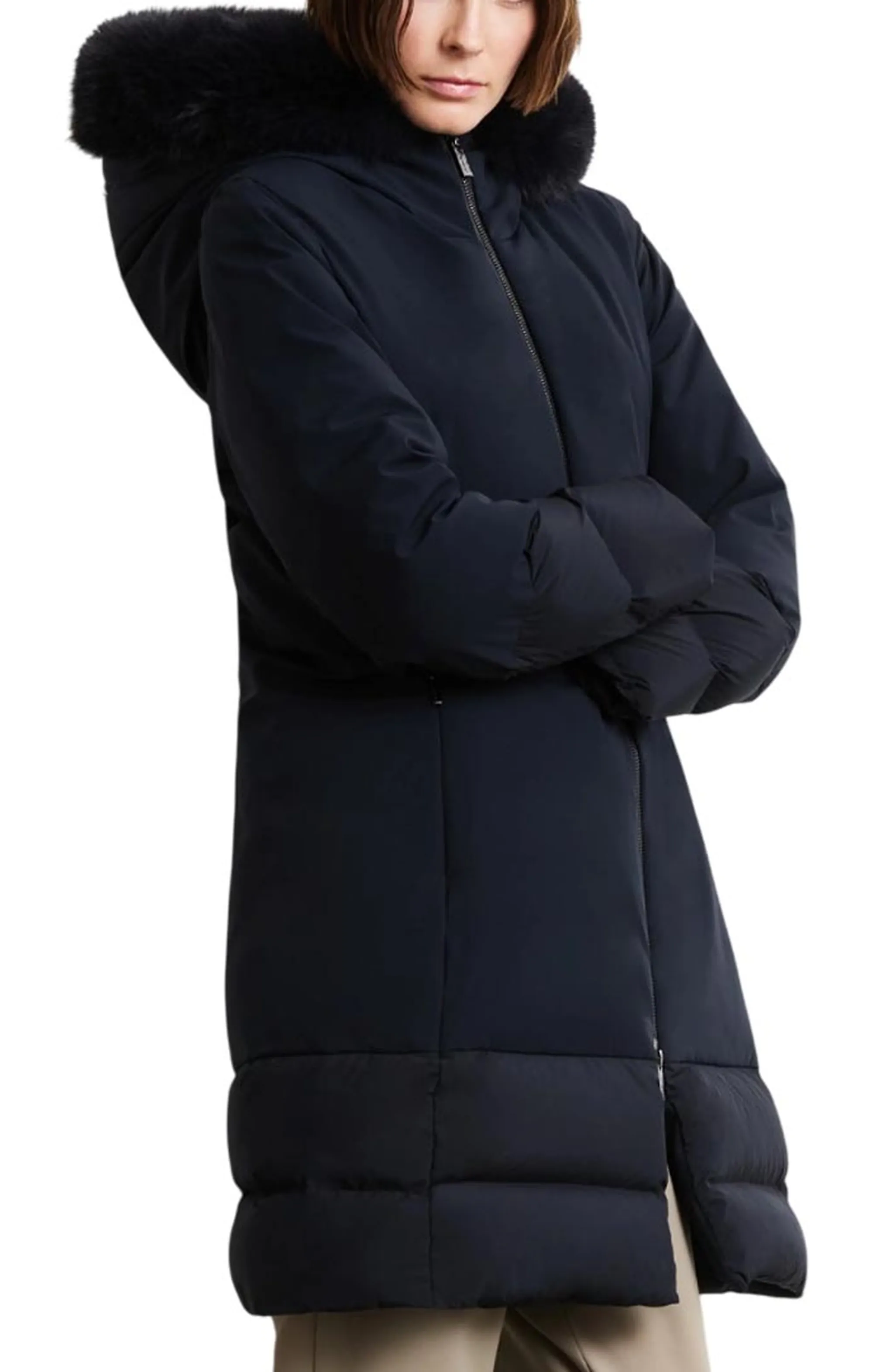 Rrd Parka Montecristo Hybrid Long Fur Blue Black W26507F 198765