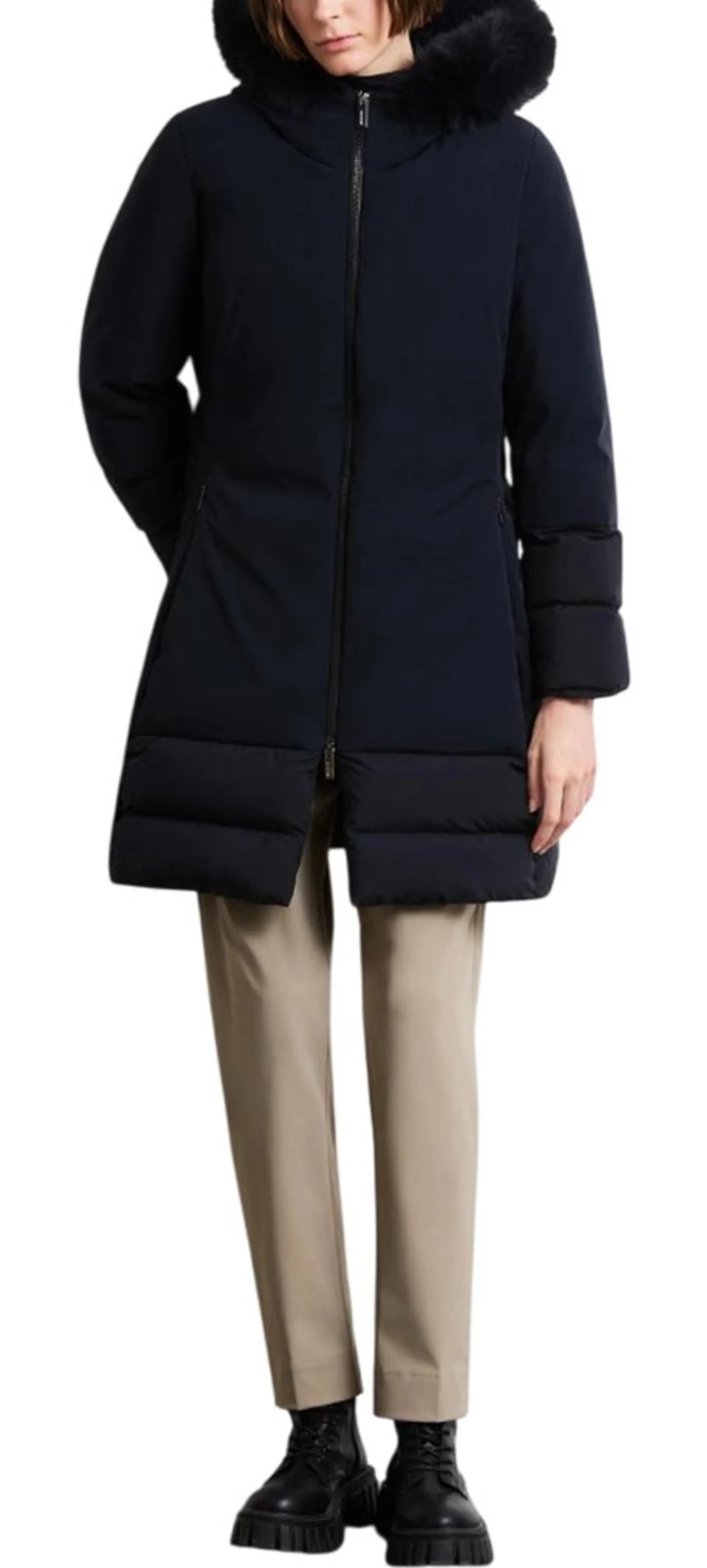 Rrd Parka Montecristo Hybrid Long Fur Blue Black W26507F 198767