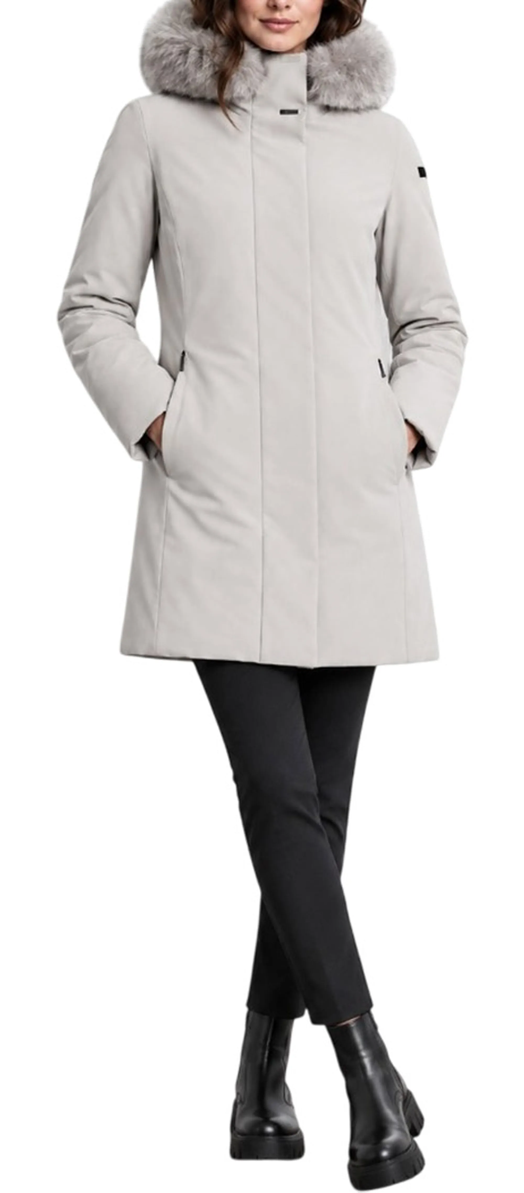 Rrd Parka Surflex Winter Long Fur White Sand W26502F 190597