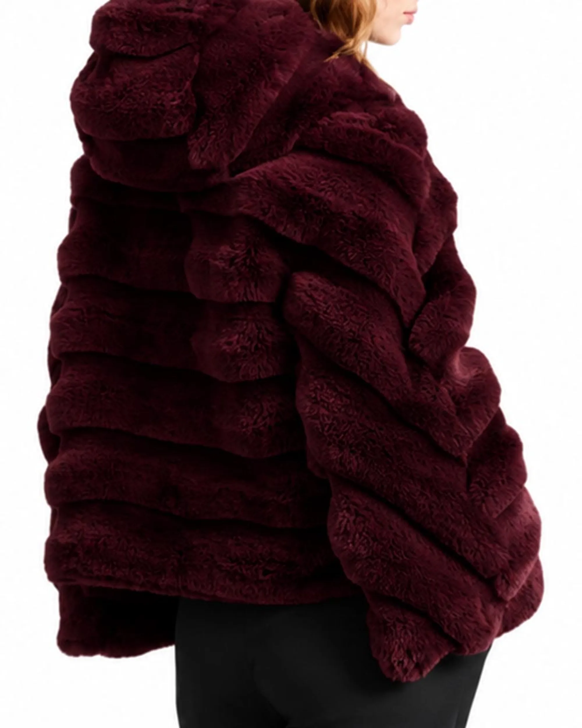 Rrd Pelliccia Court K Hood Wom Burgundy W26574 200299
