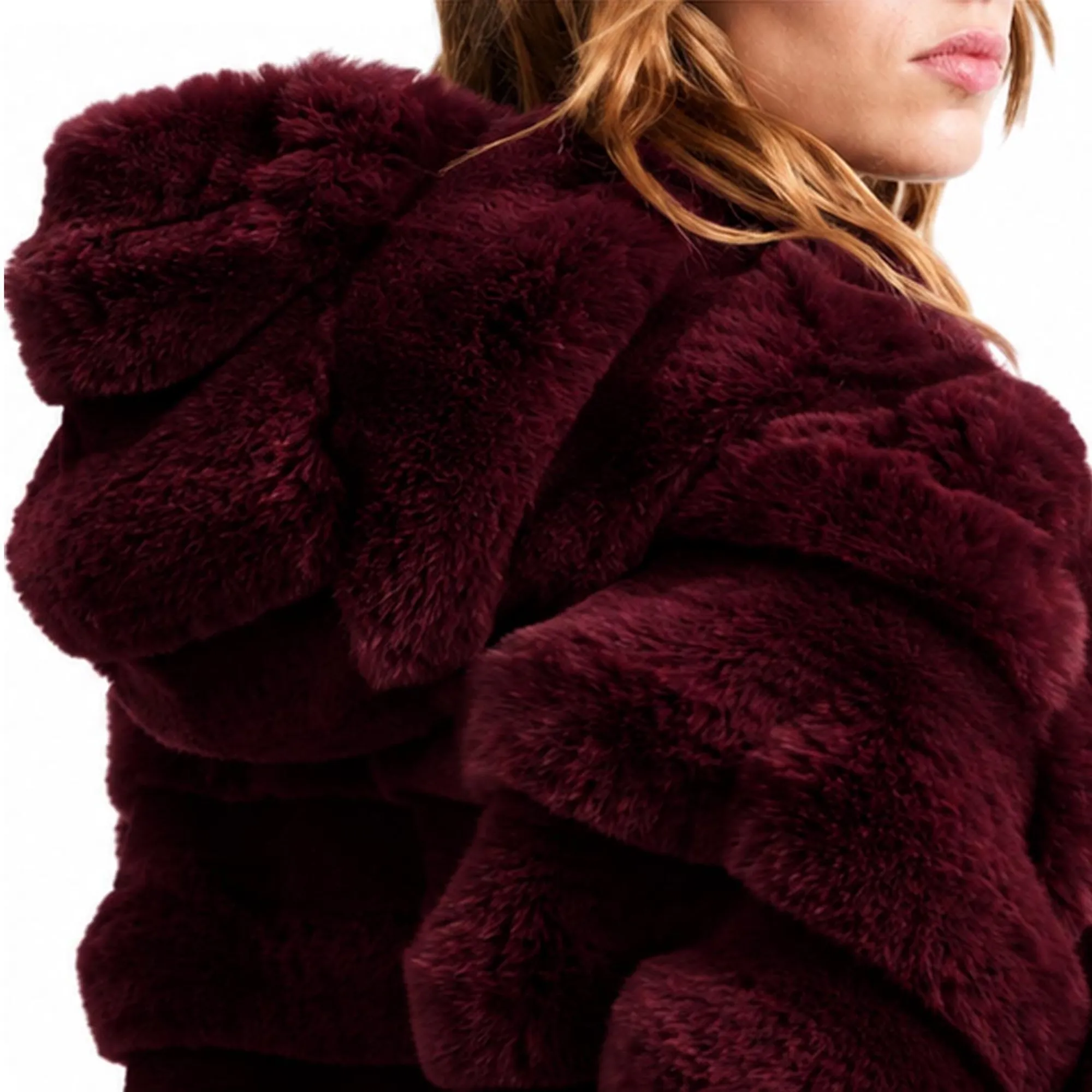 Rrd Pelliccia Court K Hood Wom Burgundy W26574 200300