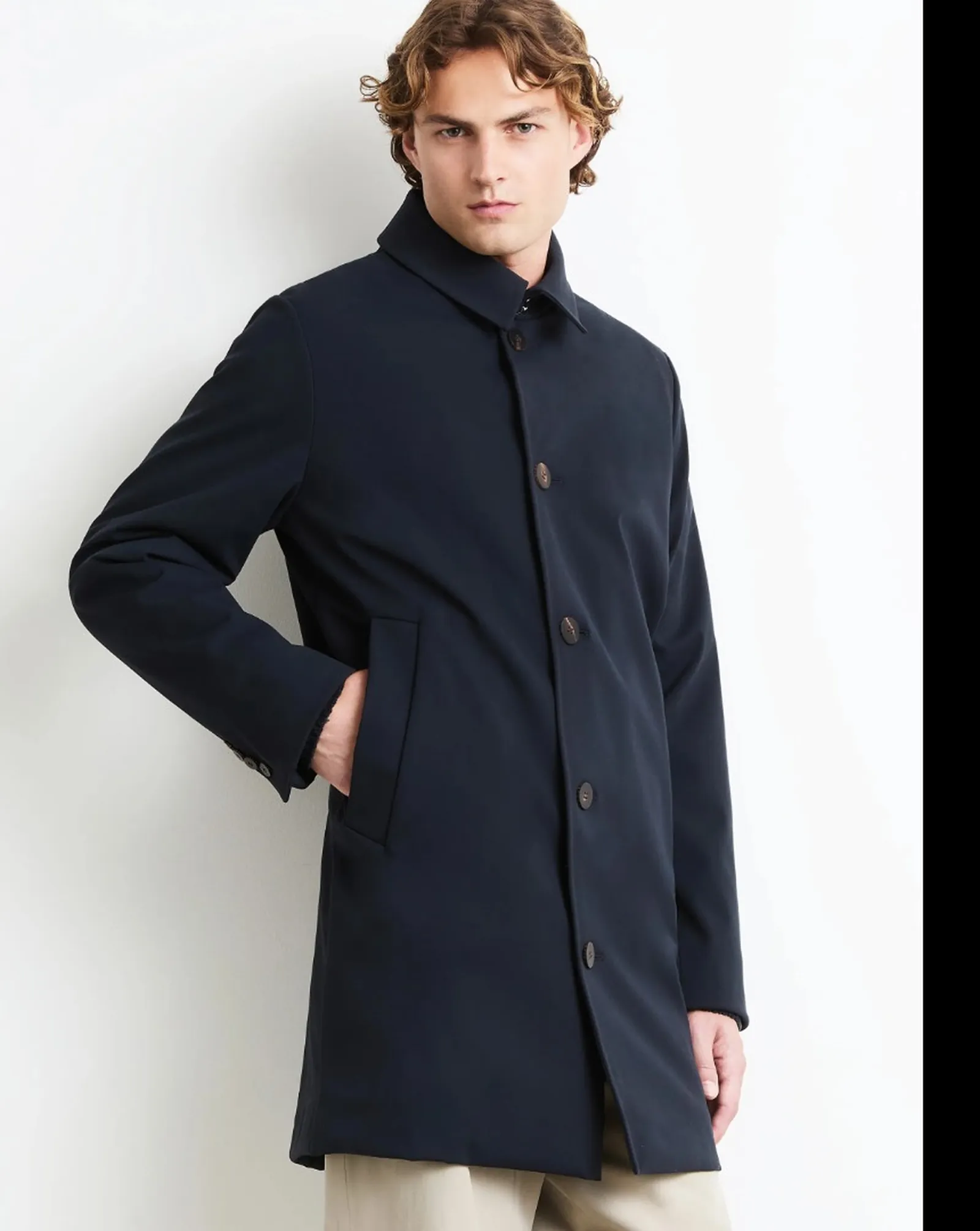 Rrd Trench Winter Soft Touch Thermo Blue Black W26043 190484