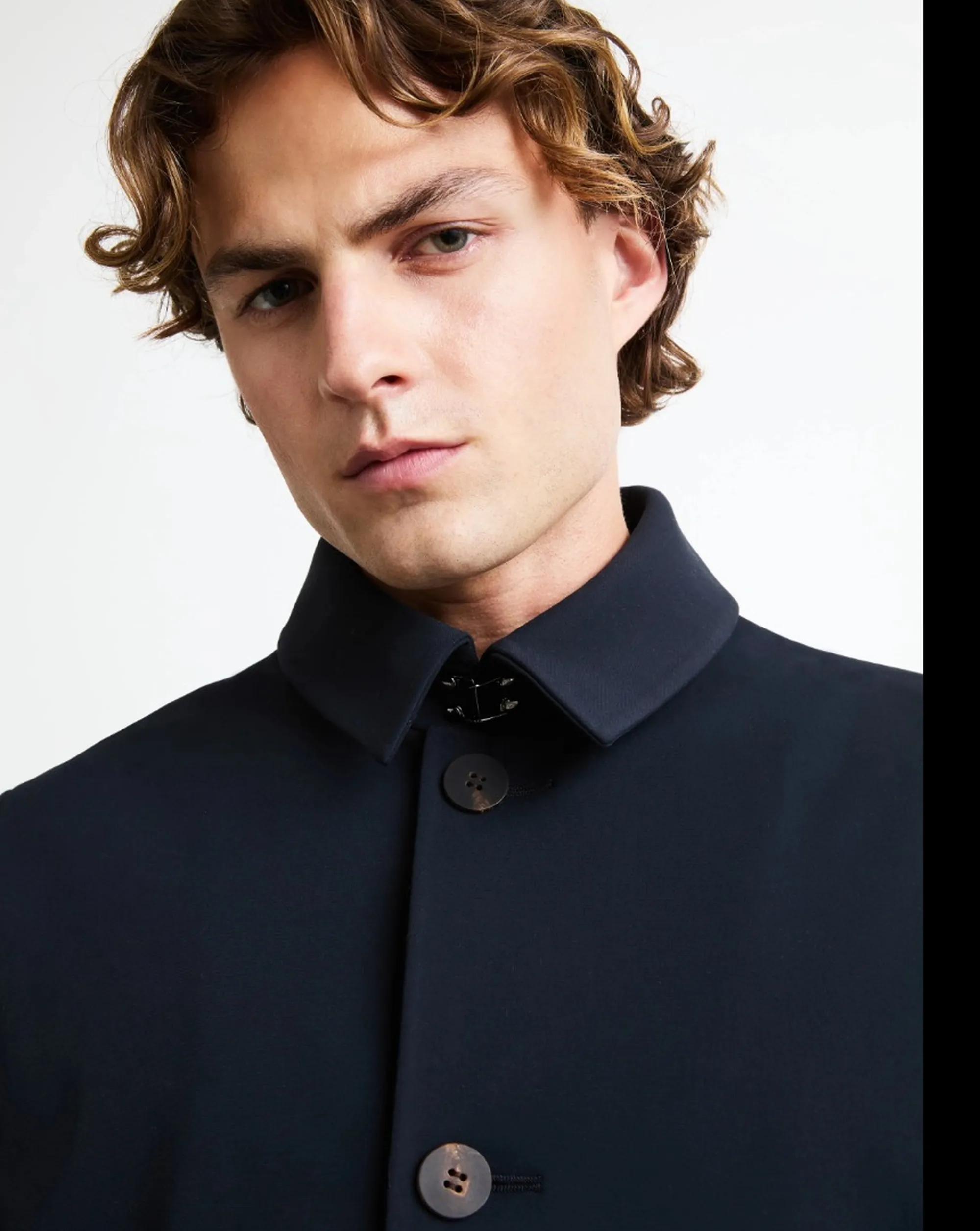 Rrd B'Winter Soft Touch Thermo Trench' Blue Black W26043 190486