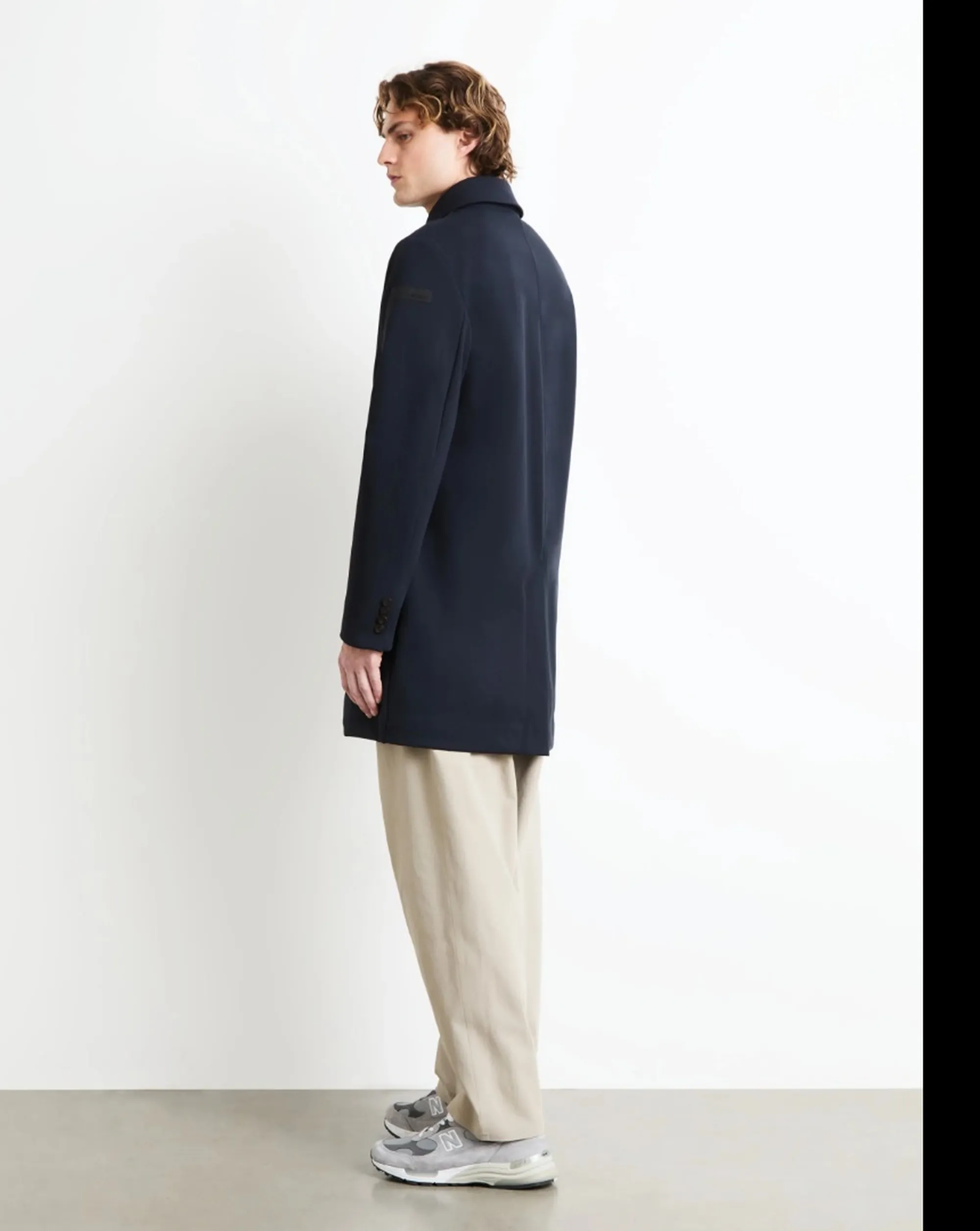 Rrd B'Winter Soft Touch Thermo Trench' Blue Black W26043 190487