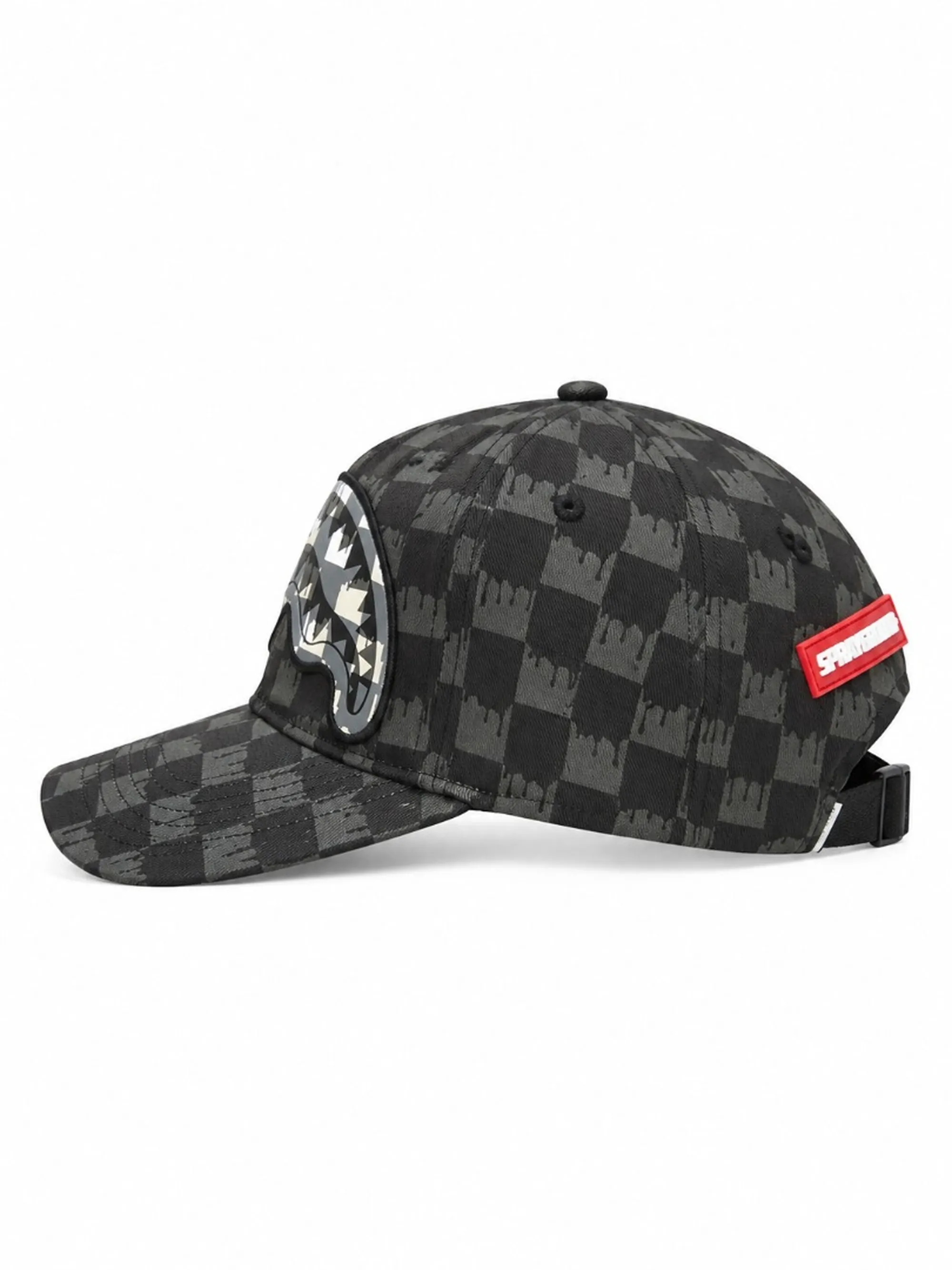 Sprayground B'Drip Check Shark Cap' Grey Sp15058Grey 189311