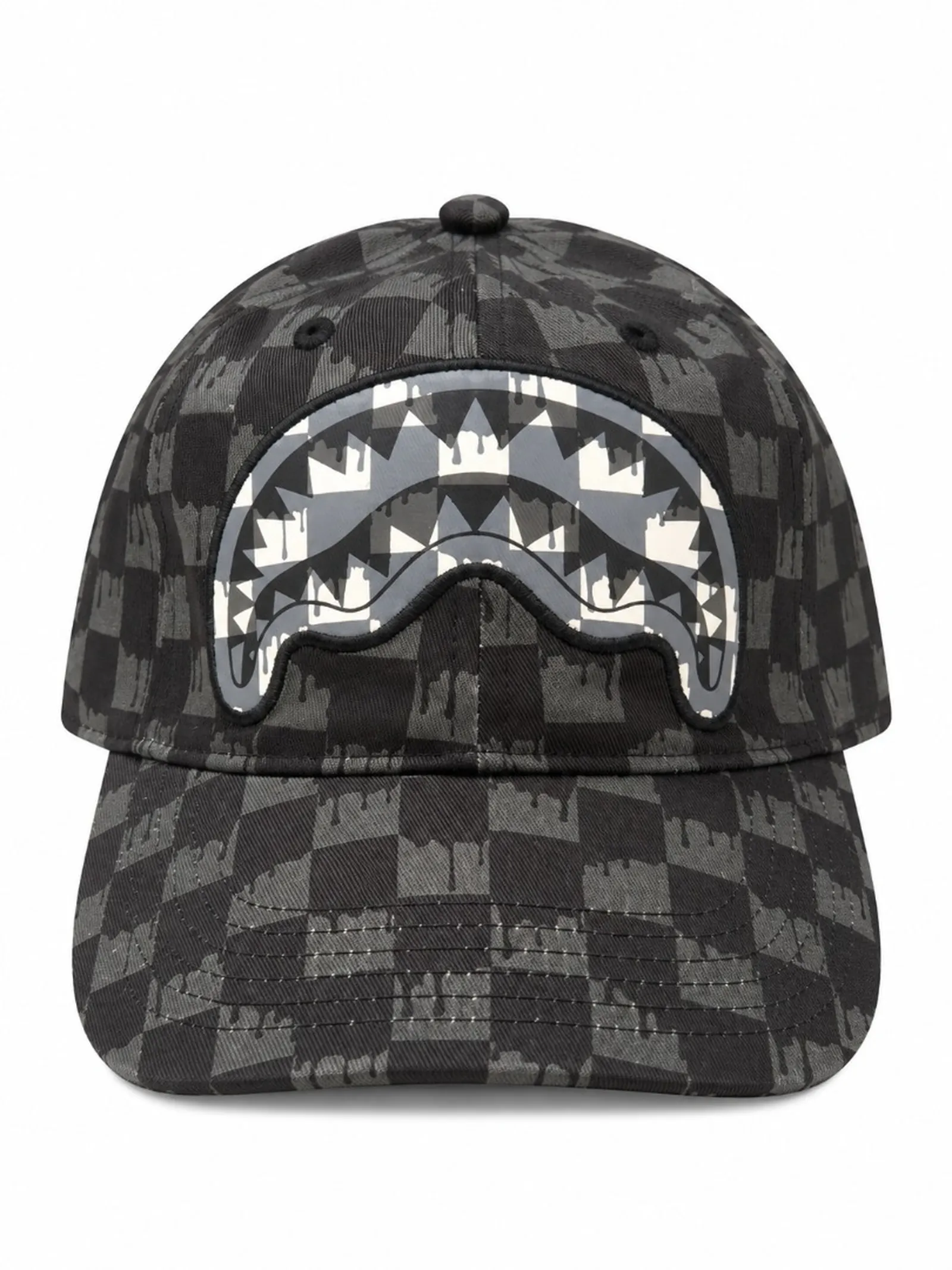Sprayground Cappello Drip Check Shark Grigio Sp15058Grey 189313