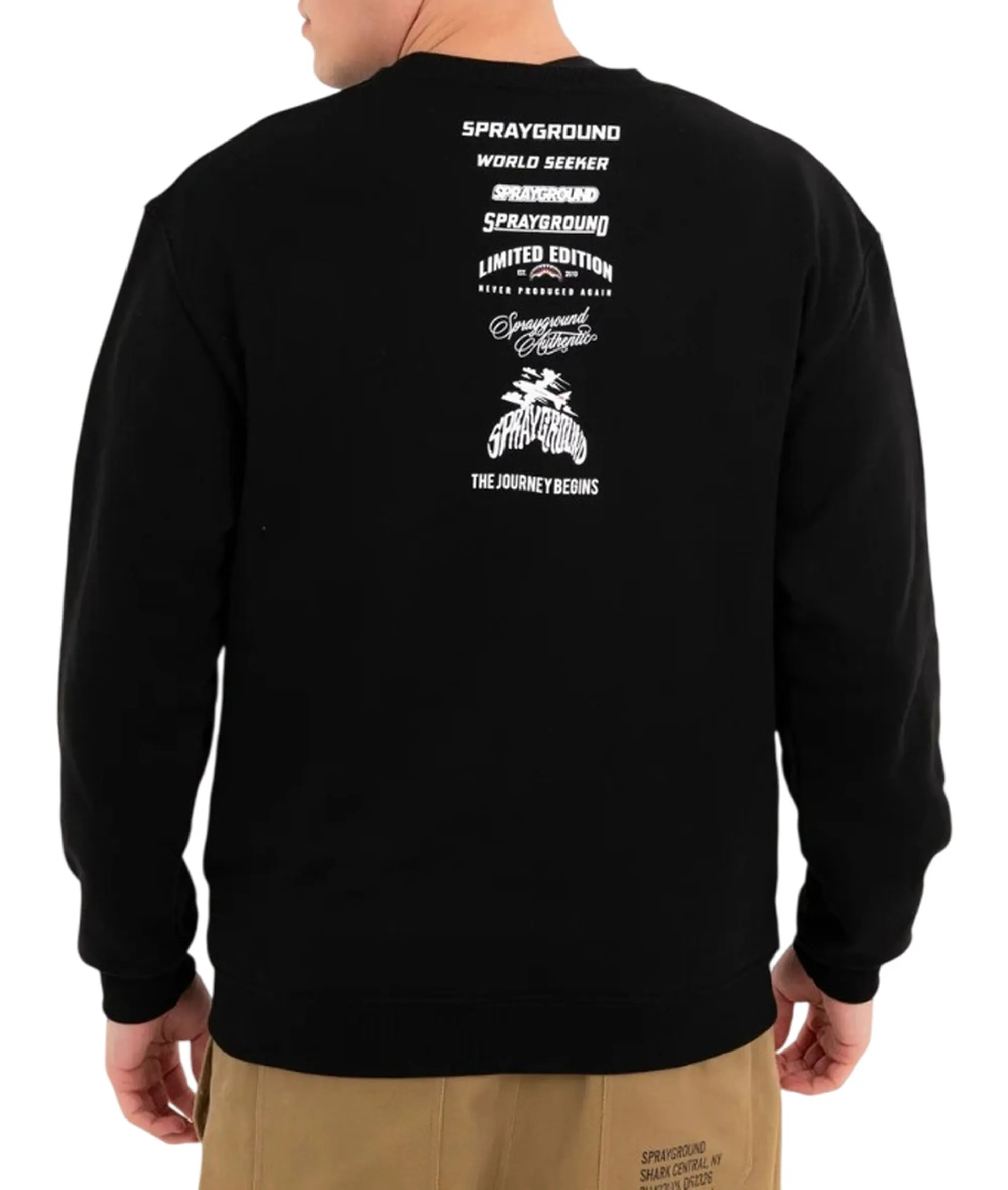 Sprayground B'All The Sprayground Regular Crewneck' Black Sp938Gblk 188821