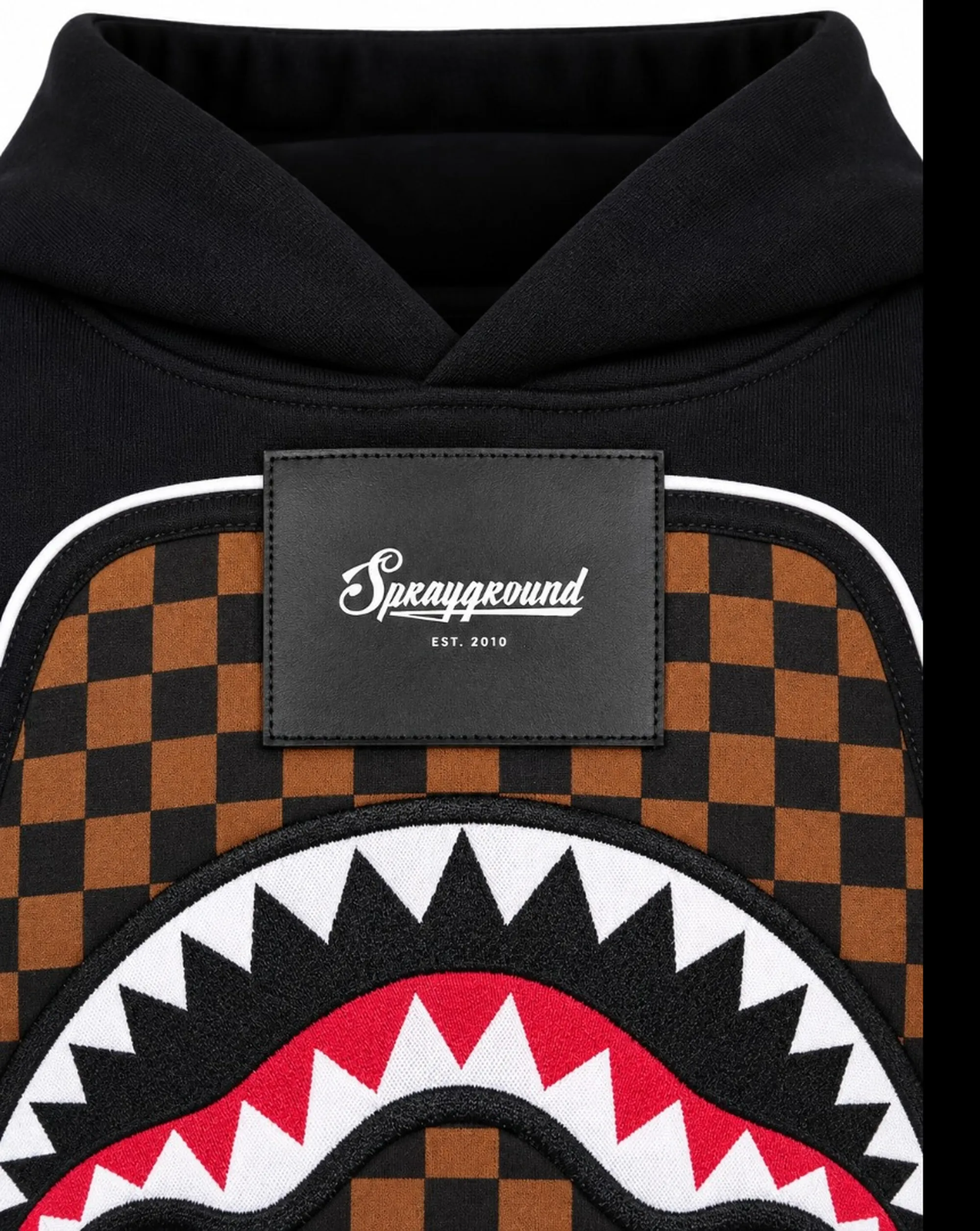 Sprayground Felpa Checkered Contrast Comfy Nero Sp933G 189446
