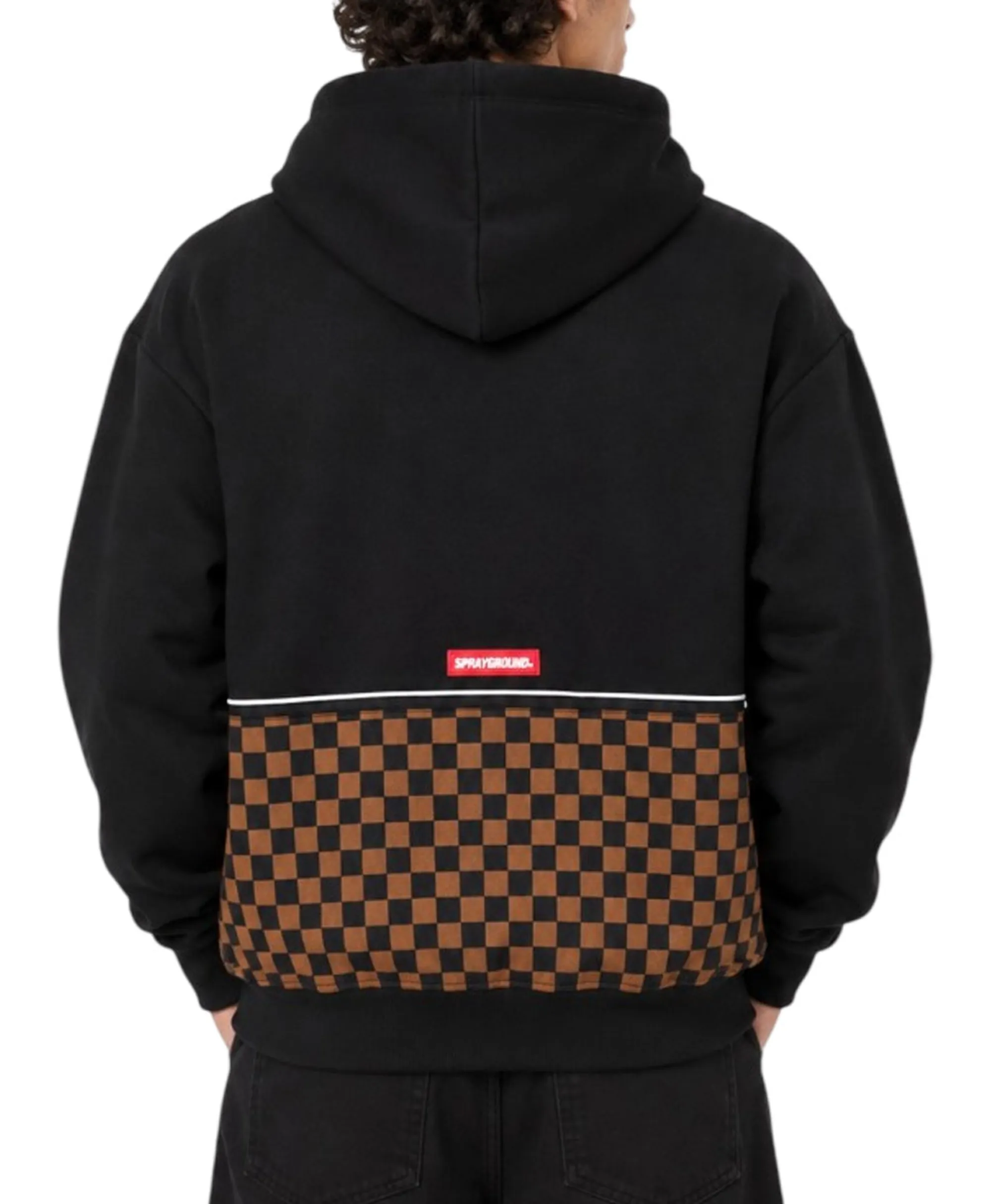 Sprayground B'Checkered Contrast Comfy Hoodie' Black Sp933G 189862