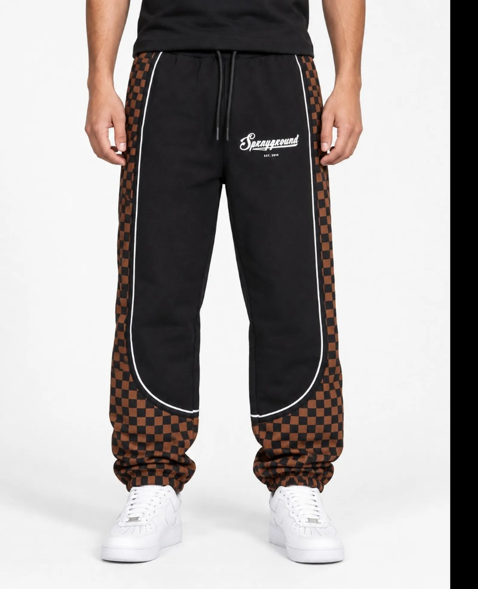 Sprayground Pantalone Checkered Contrast Over Nero Sp934G 189419