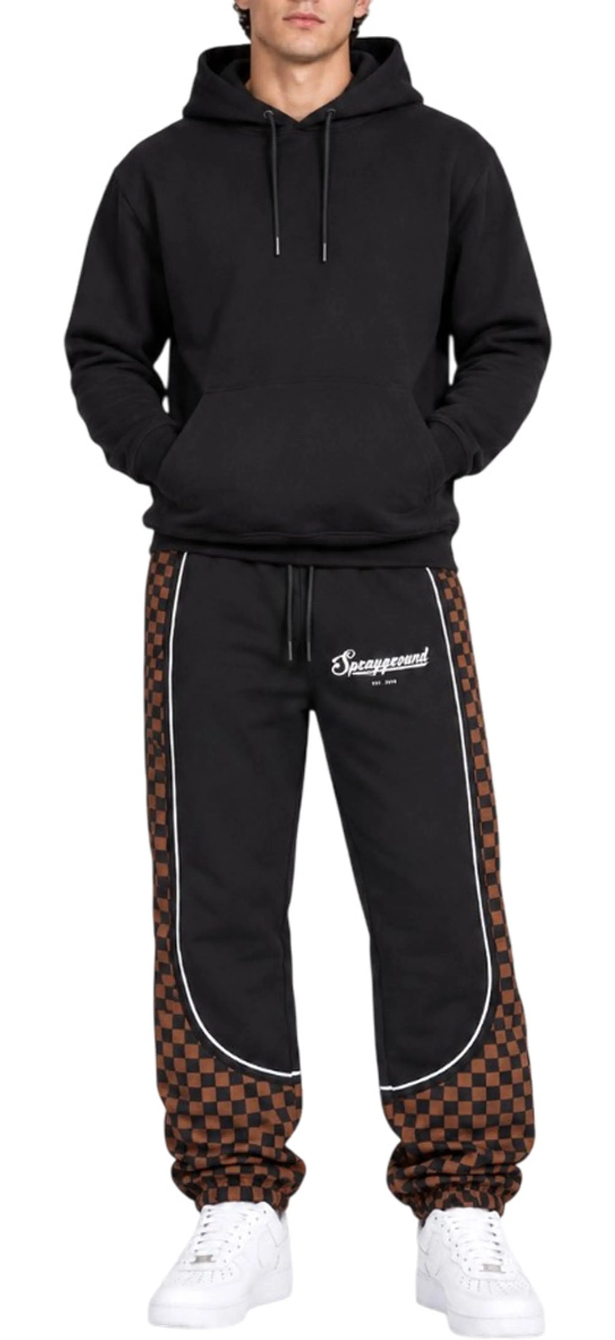 Sprayground B'Checkered Contrast Over Pants' Black Sp934G 190076