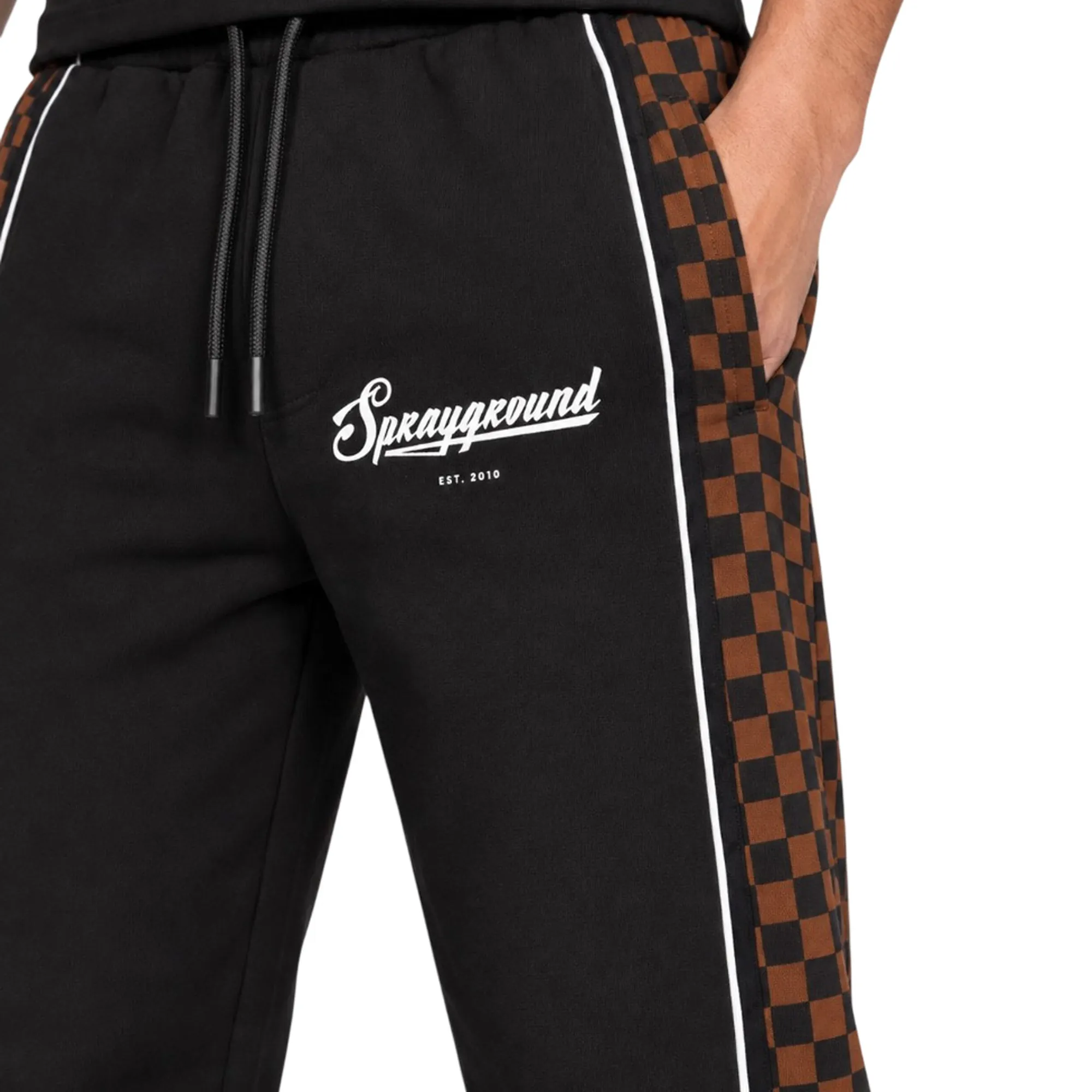 Sprayground B'Checkered Contrast Over Pants' Black Sp934G 190077