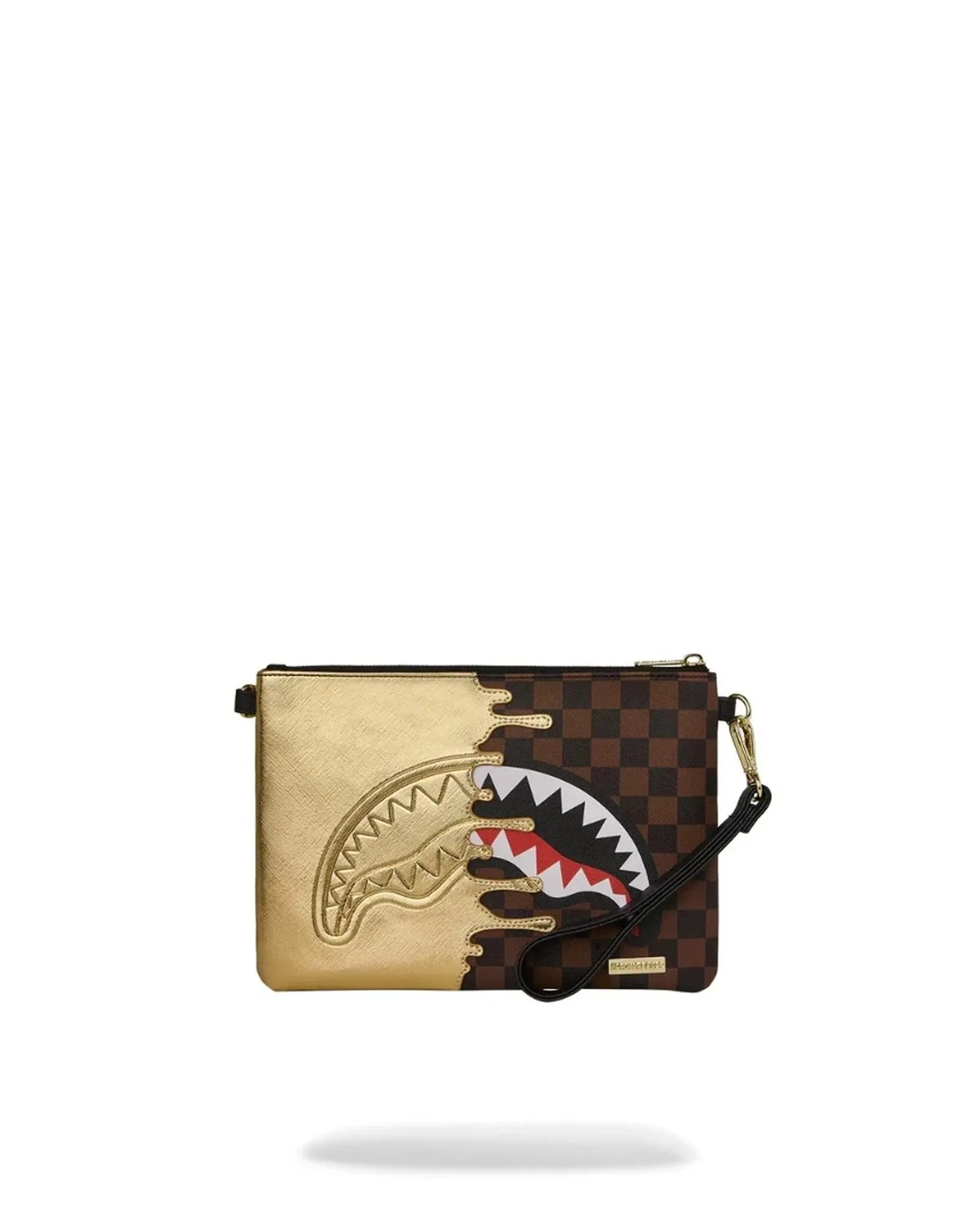 Sprayground Pochette Sharks In Paris Gold Drip Marrone 910B9344Nsz 188744