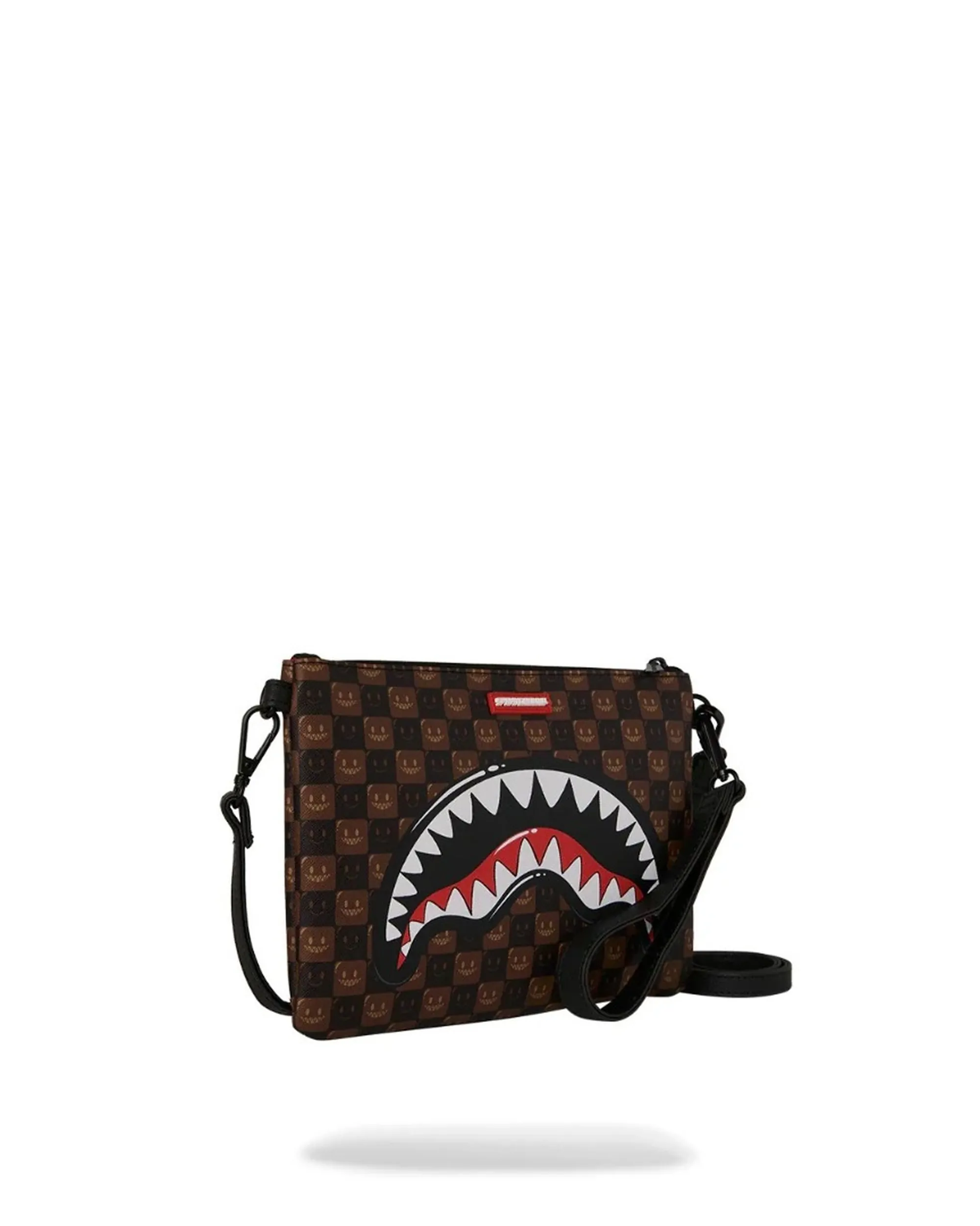 Sprayground B'Sharks In Paris Wtf Bubble Brown Check Crossover Clutch' Brown 910B9307Nsz 188770